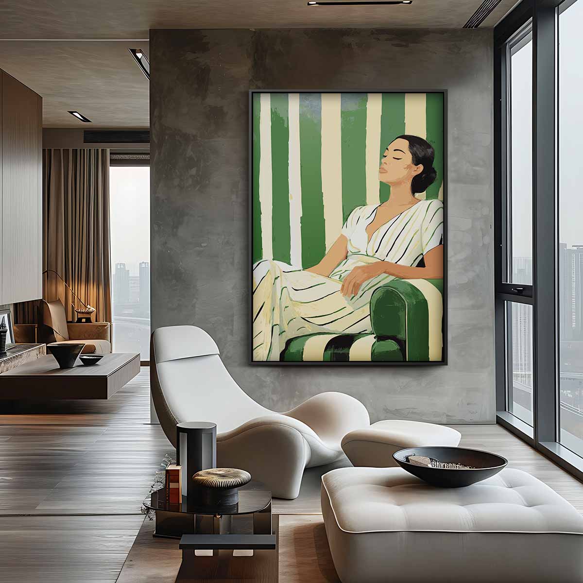 Ontspannen in Stijl – staande wandkunst voor woonkamer of interieur