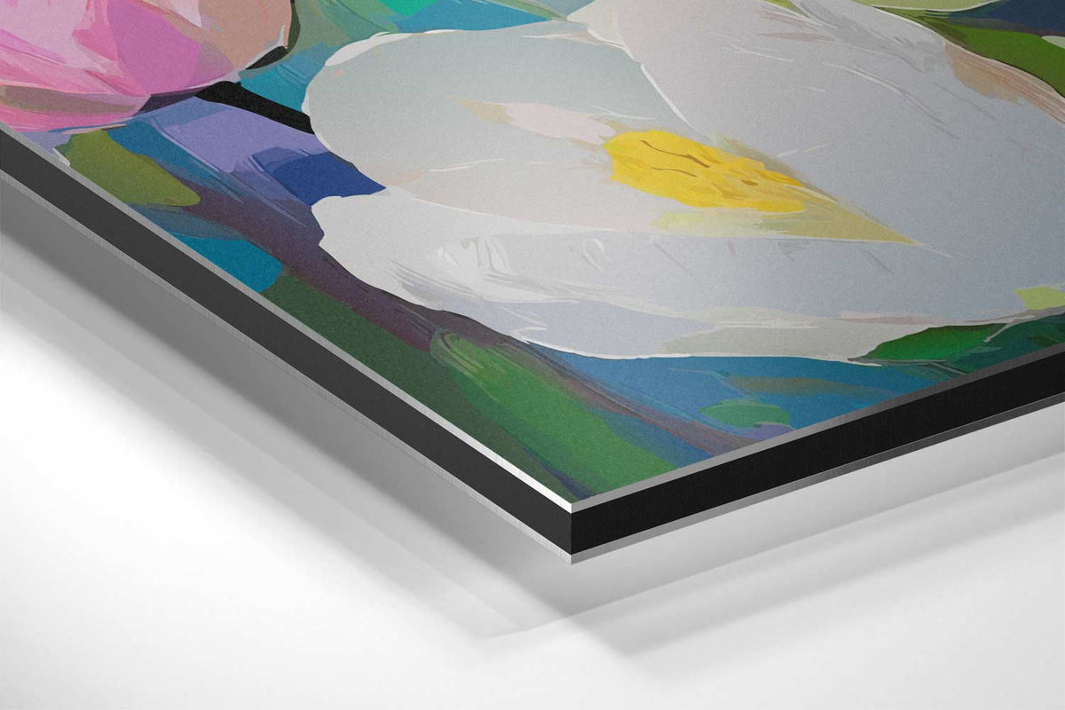 Kleurrijke Lente Tulpen – canvas kunstwerk als wanddecoratie