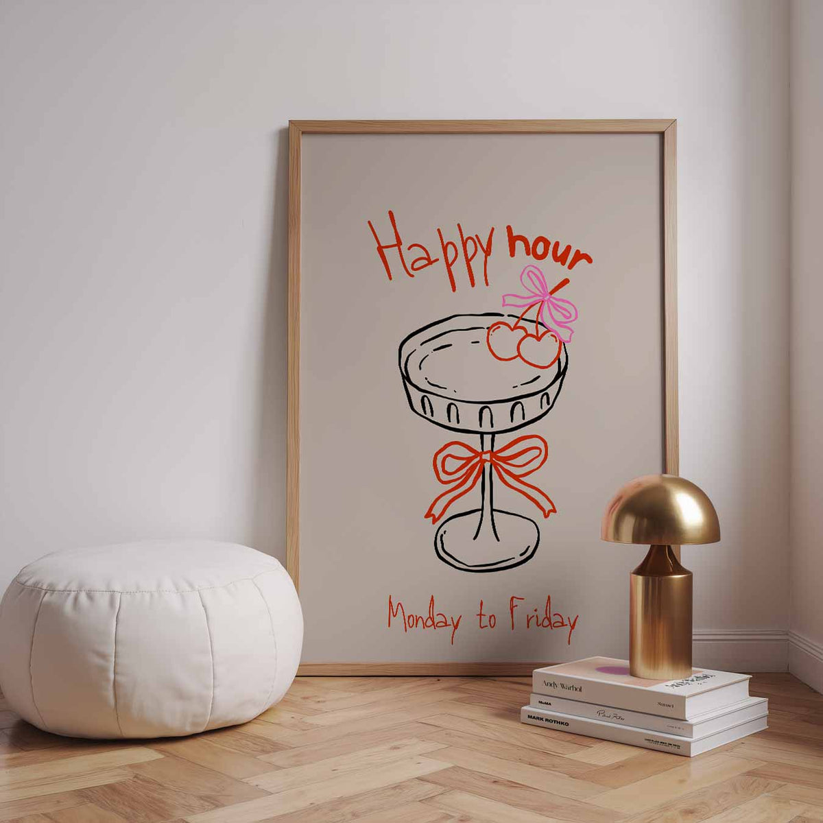 Happy Hour – staande zomer wanddecoratie van WallArtistic