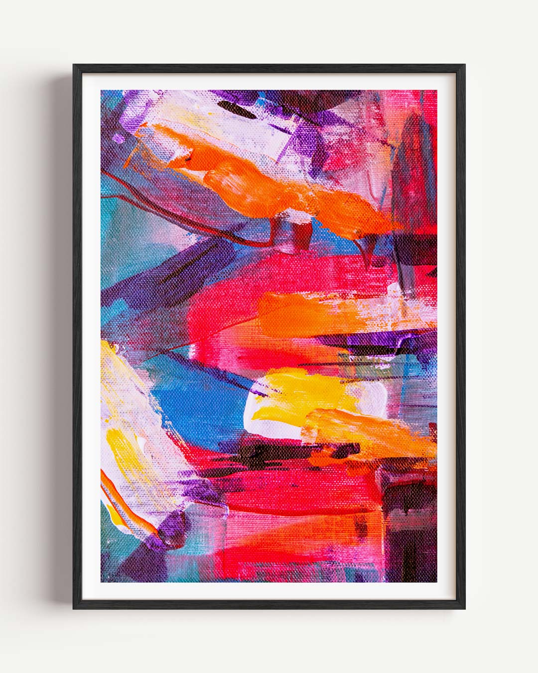 Abstract Kleurenpalet – Popart en Streetart portret poster als wanddecoratie