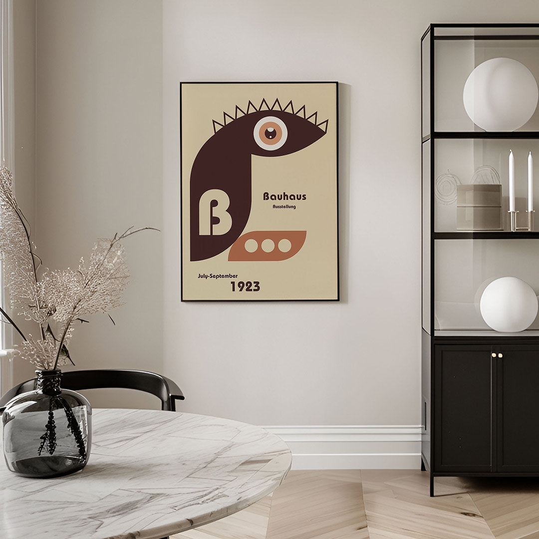 Vorm en balans – geometrische Bauhaus poster in staand formaat