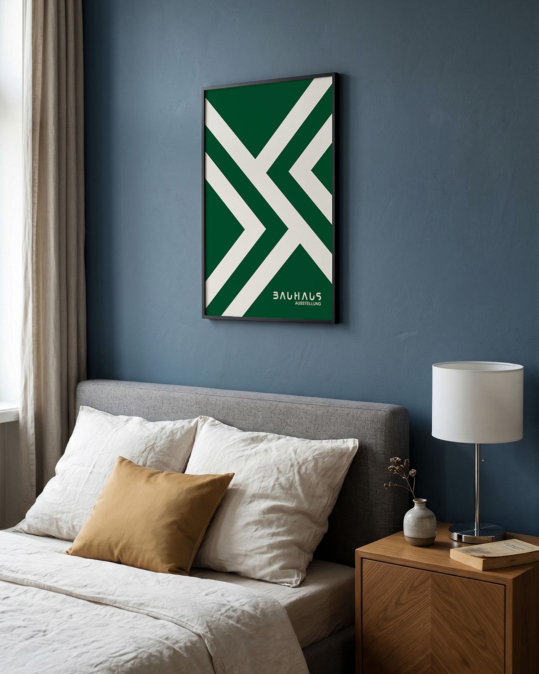 – staande Bauhaus poster voor aan de muur