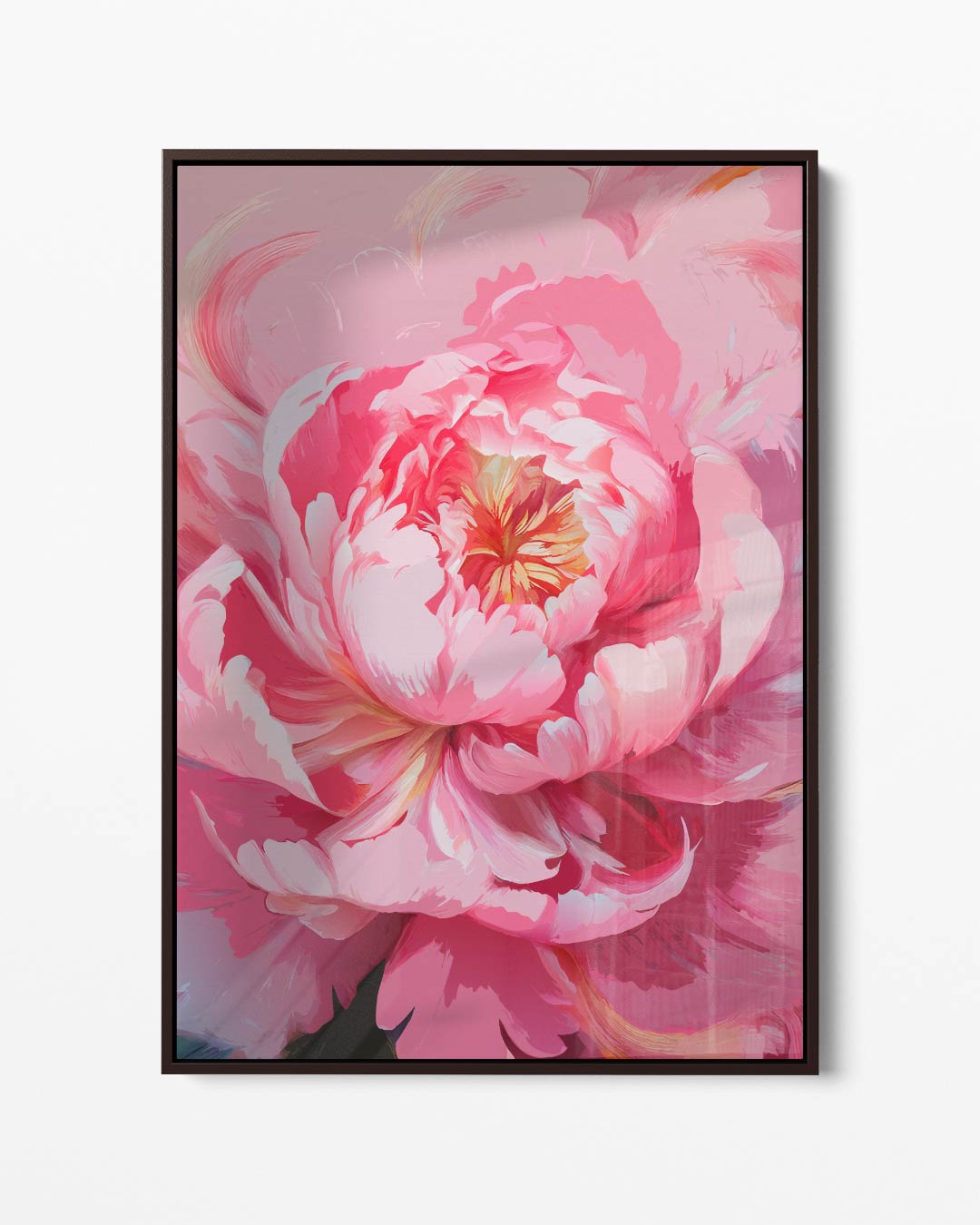 Bloeiende Peony – portret kunstwerk als wanddecoratie