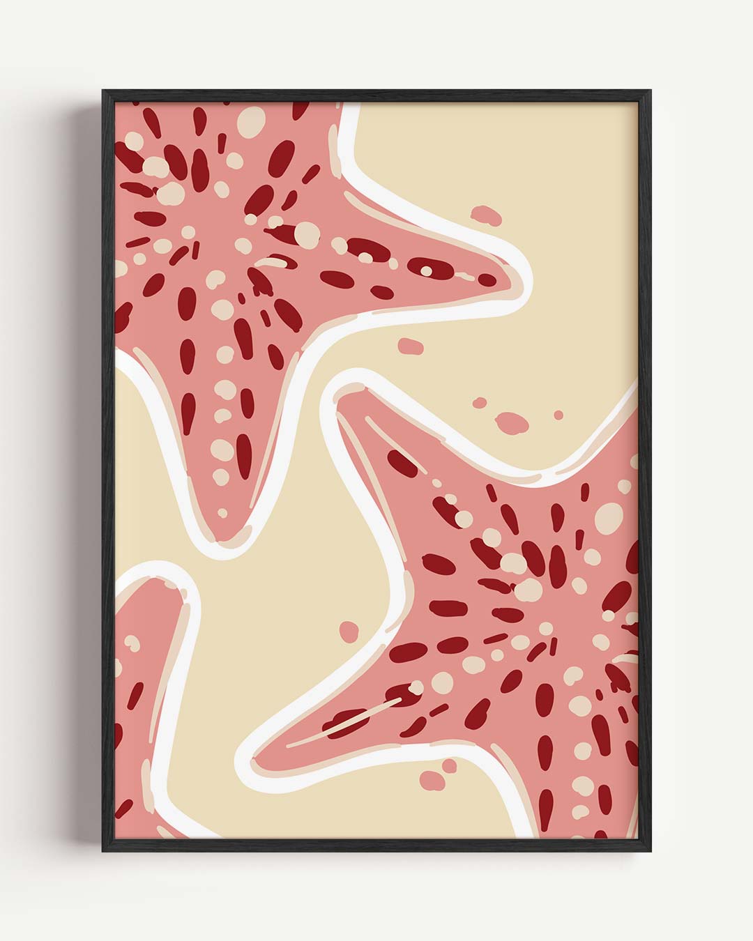 Strandster Vibes – dieren portret poster als wanddecoratie