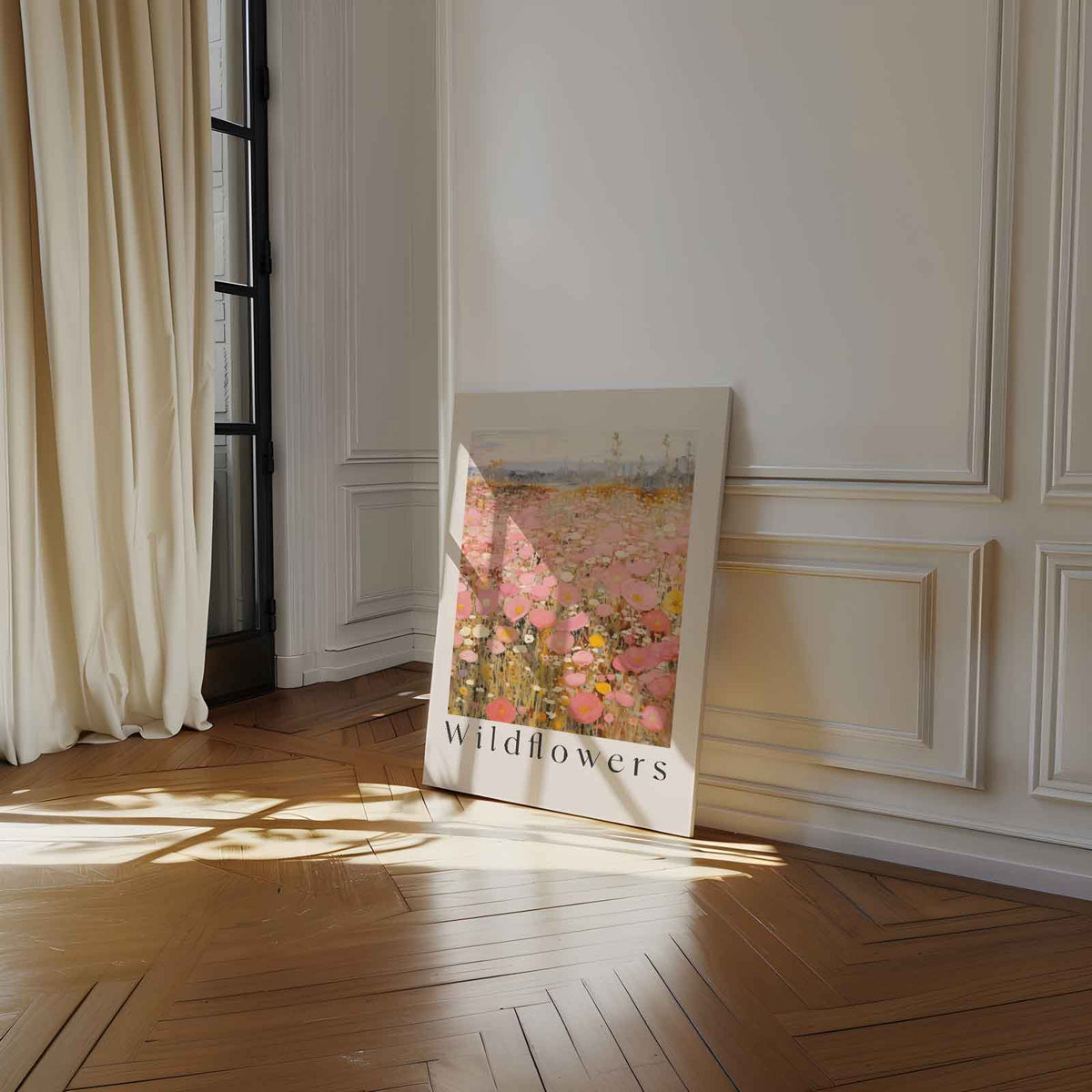 Velden vol Wilde Bloemen – dibond kunstwerk als wanddecoratie