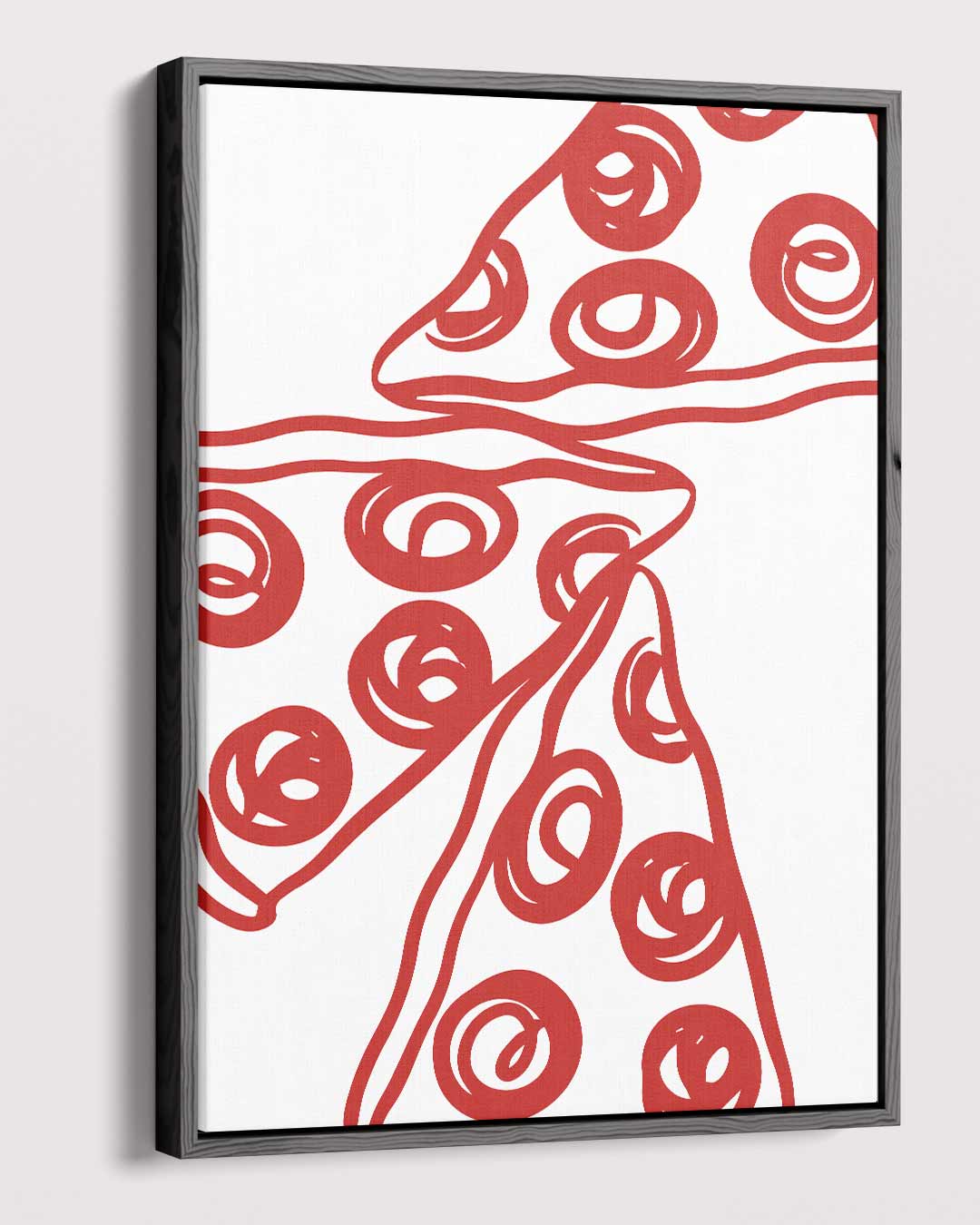Pizza Pop Art Print – modern portret kunstwerk van WallArtistic