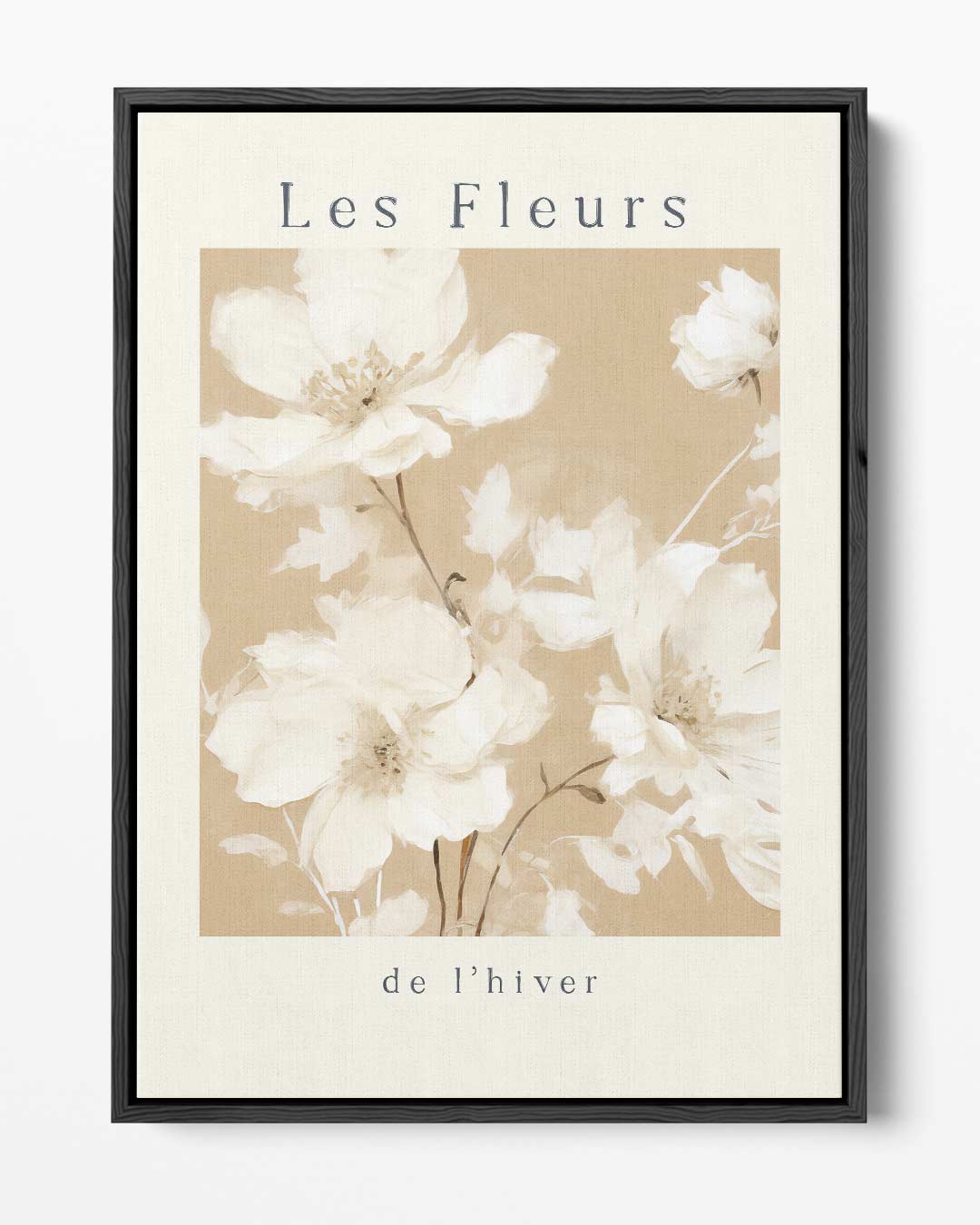 Les Fleurs de l'Hiver – portret kunstwerk als wanddecoratie