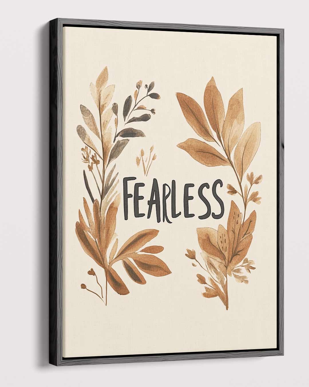 Fearless Botanical Kunstprint – plexiglas wanddecoratie in portret formaat