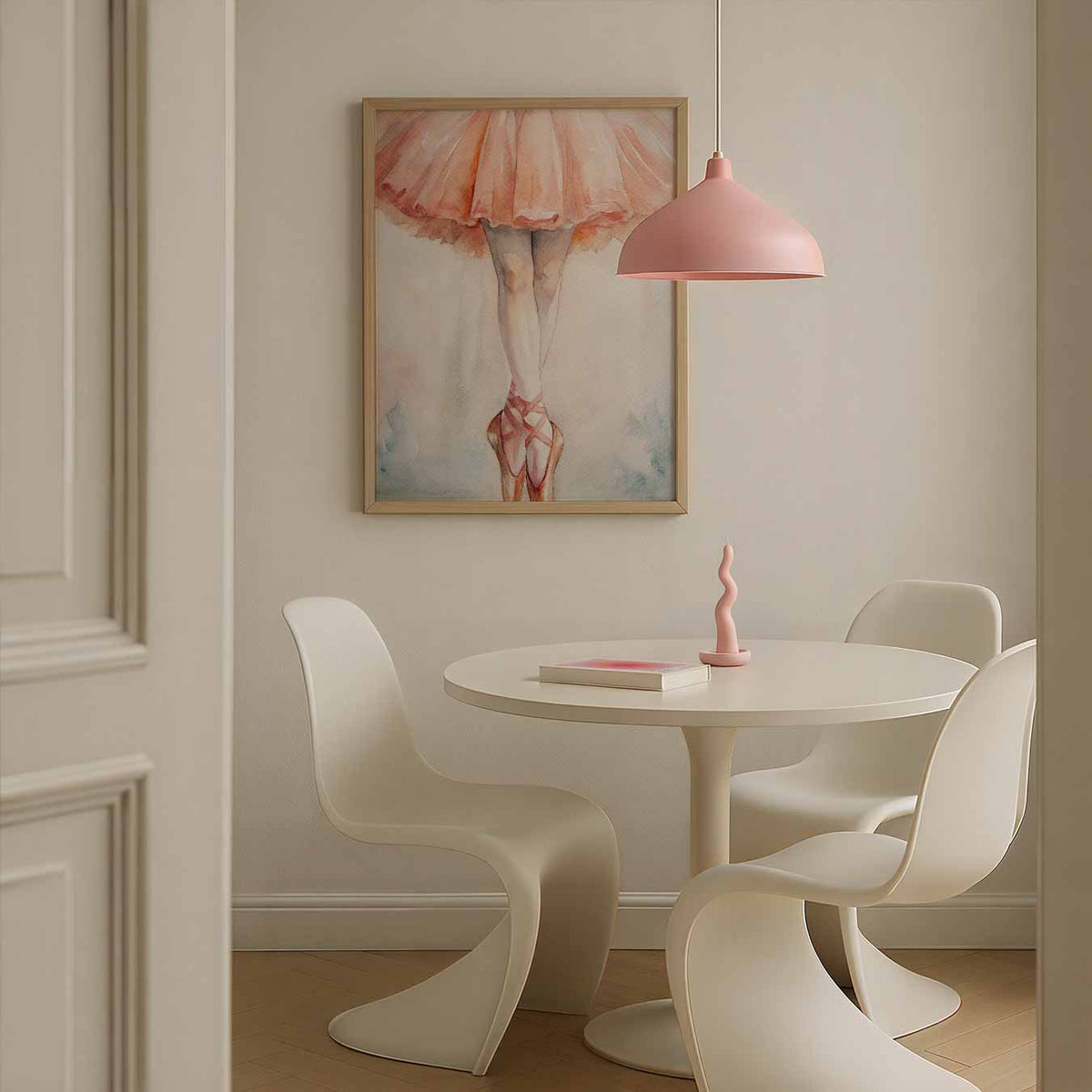 Elegante Ballerina – staande paas wanddecoratie van WallArtistic