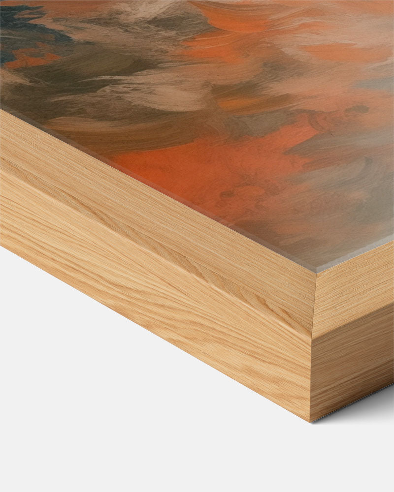 Abstracte Zonsopkomst – abstracte textuur poster in staand formaat