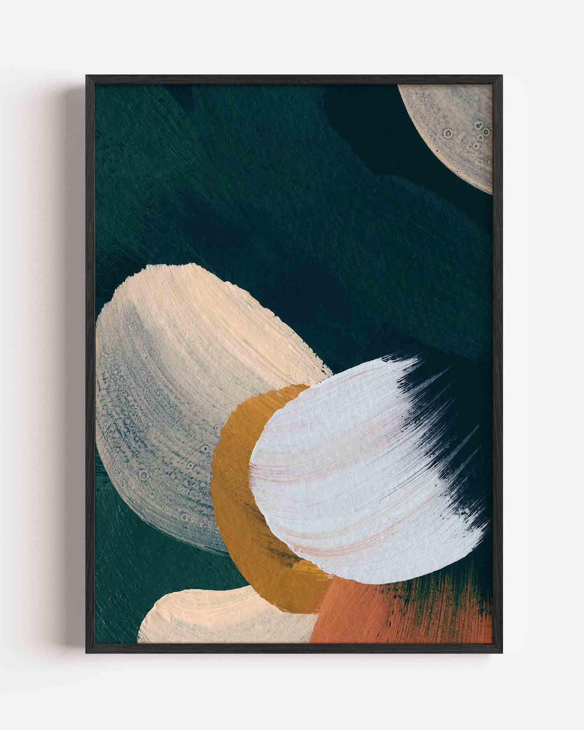 Abstracte vormen – schilderkunst portret poster als wanddecoratie