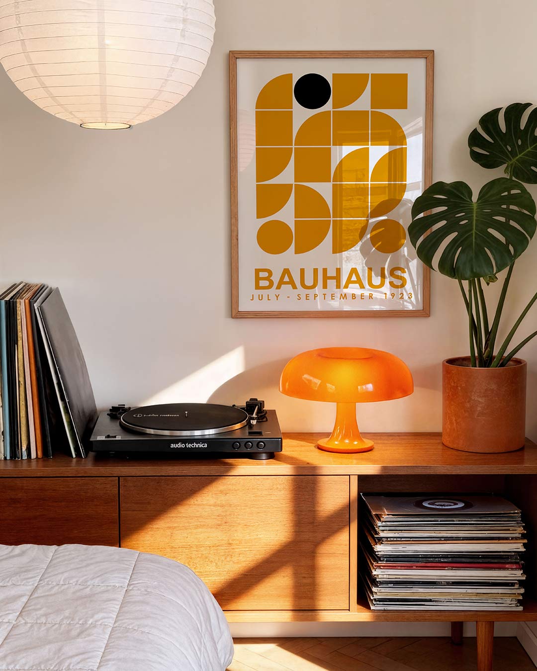 Vormen en vlakken – geometrische Bauhaus poster in staand formaat