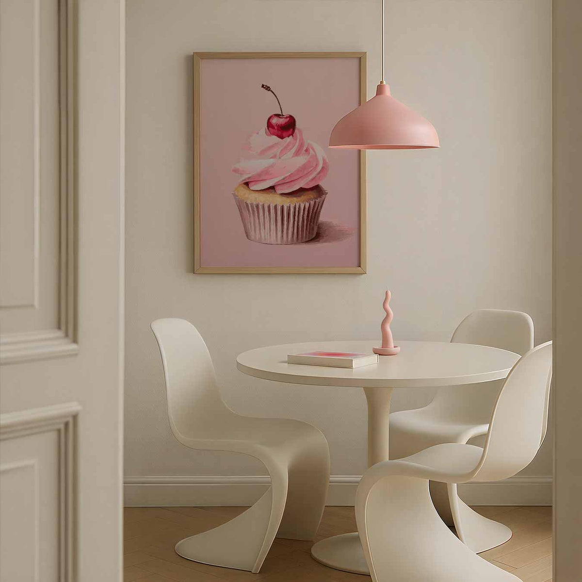 Zoete Verleiding Cupcake – zomerse poster in staand formaat