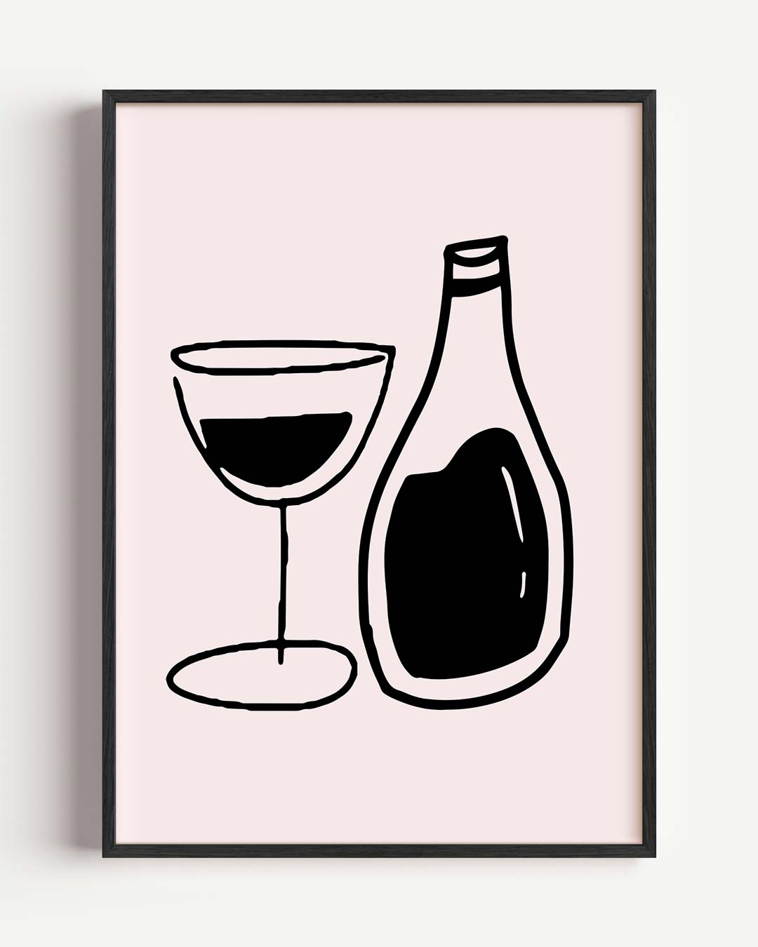 Stijlvolle Wijnmomenten – keuken portret poster als wanddecoratie