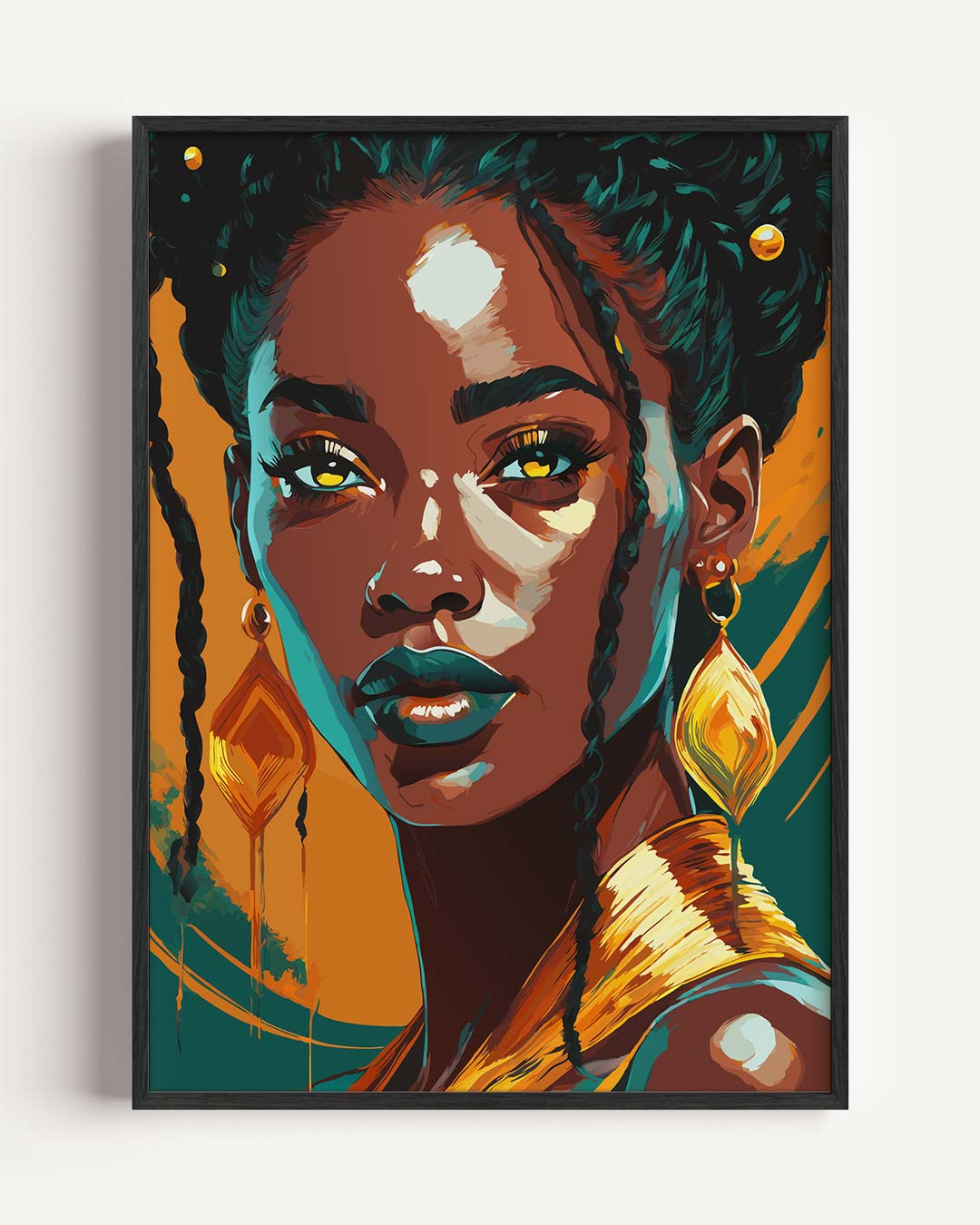 Vrouwelijke Kracht Portret – zomer portret poster als wanddecoratie