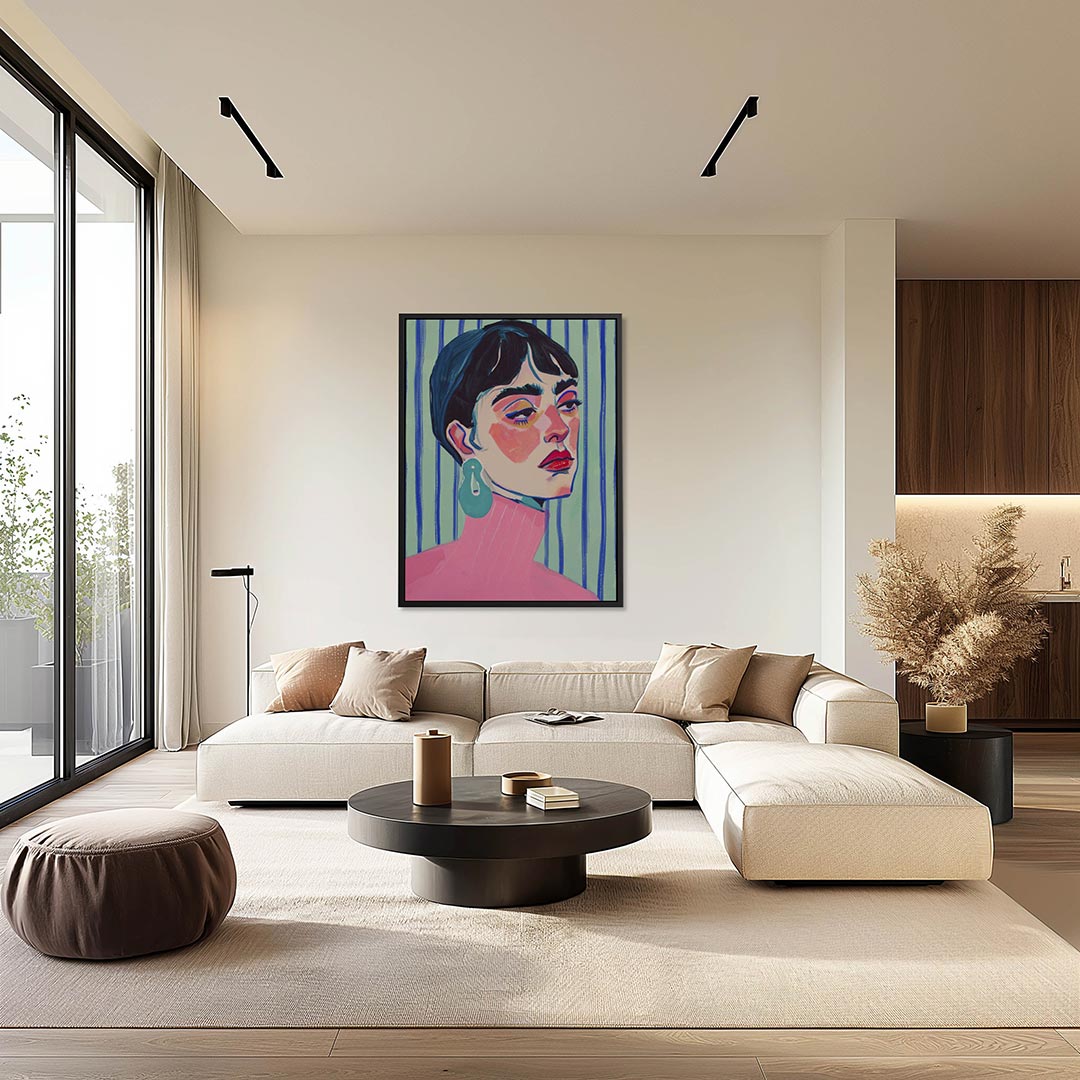 Portret – moderne staande wandkunst