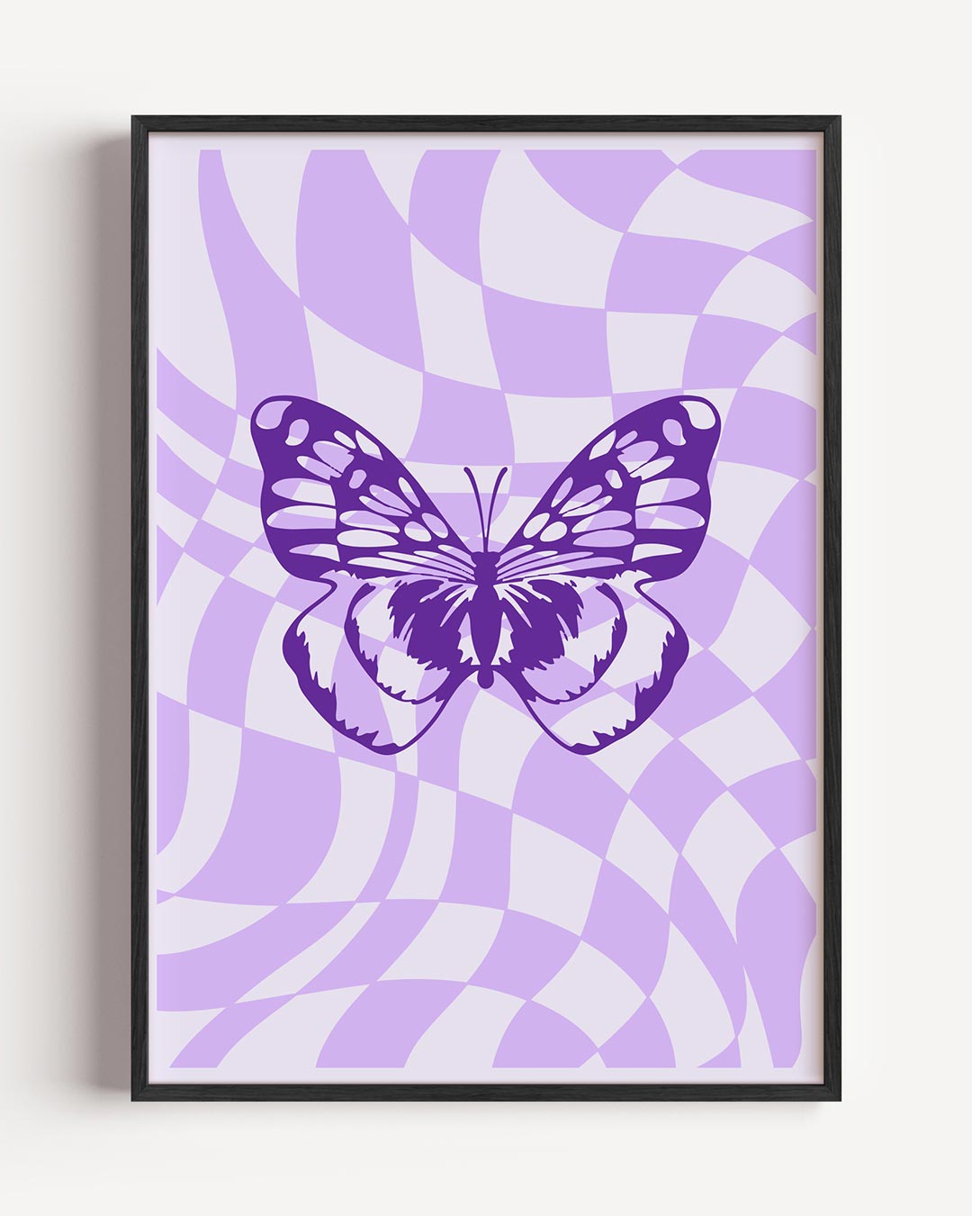 Vlinder in Pastel – moderne portret poster als wanddecoratie