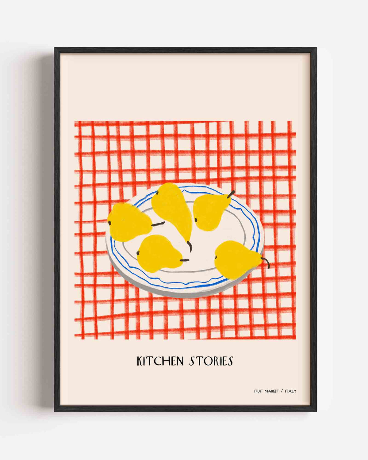 Peren op schaal – Slow Living portret poster als wanddecoratie