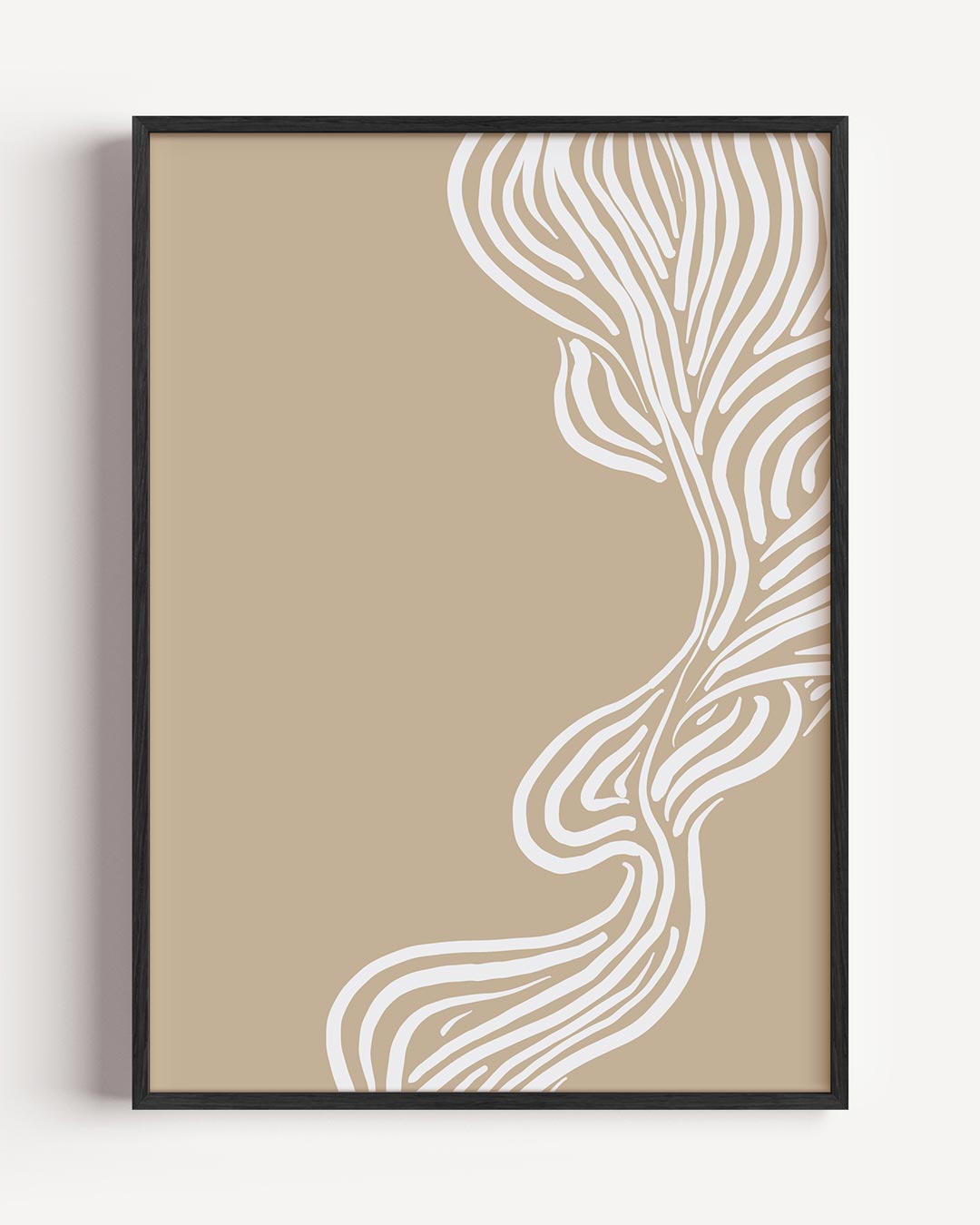 Natuurlijke Elegantie – abstracte portret poster als wanddecoratie