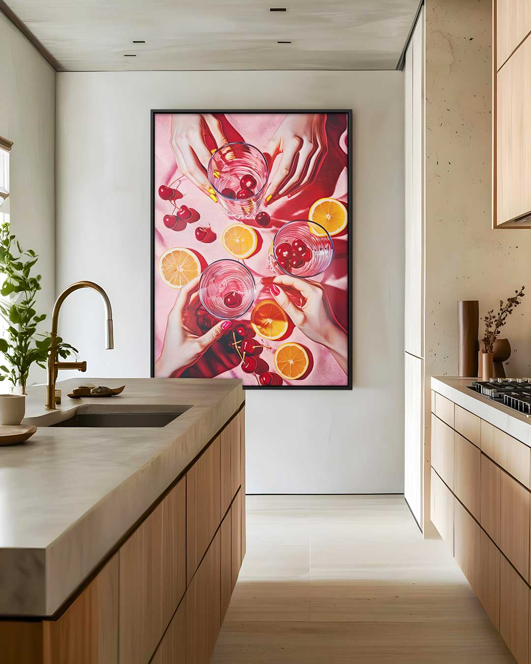 Zomers Feestmoment – staand kunstwerk voor modern interieur