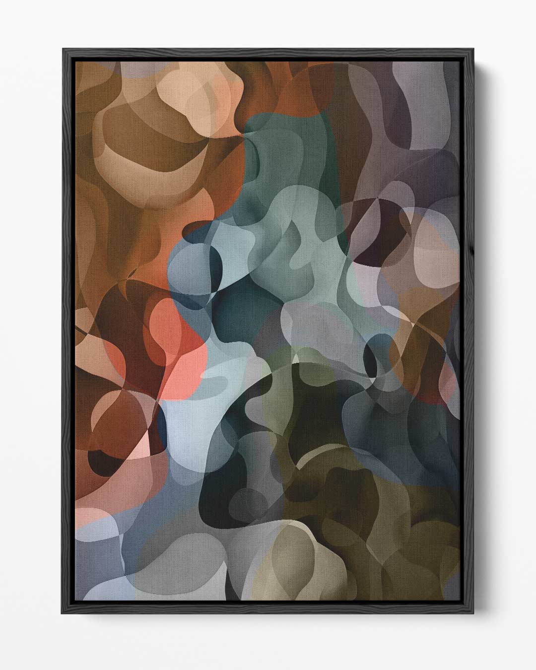 Kleurrijke Abstractie – portret kunstwerk als wanddecoratie