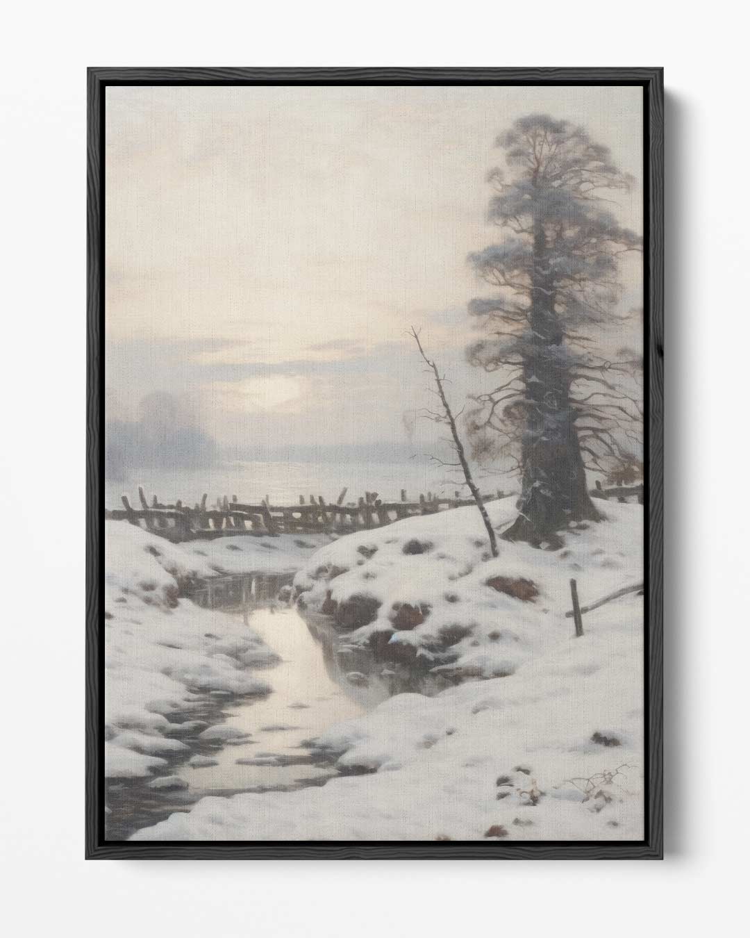 Winterse Rust in het Landschap – portret kunstwerk als wanddecoratie