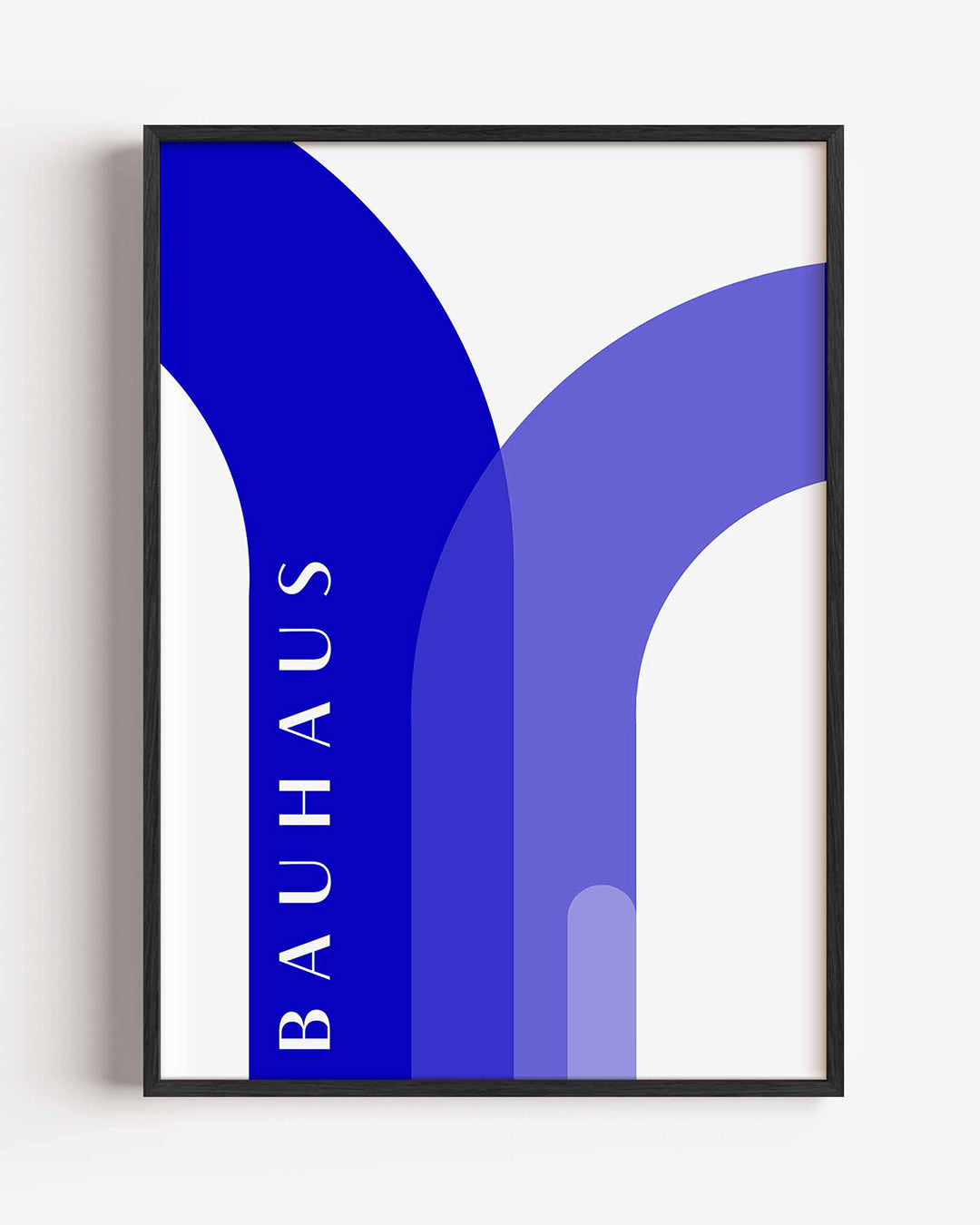 Kleurvlakken en lijnen – staande Bauhaus poster als wanddecoratie