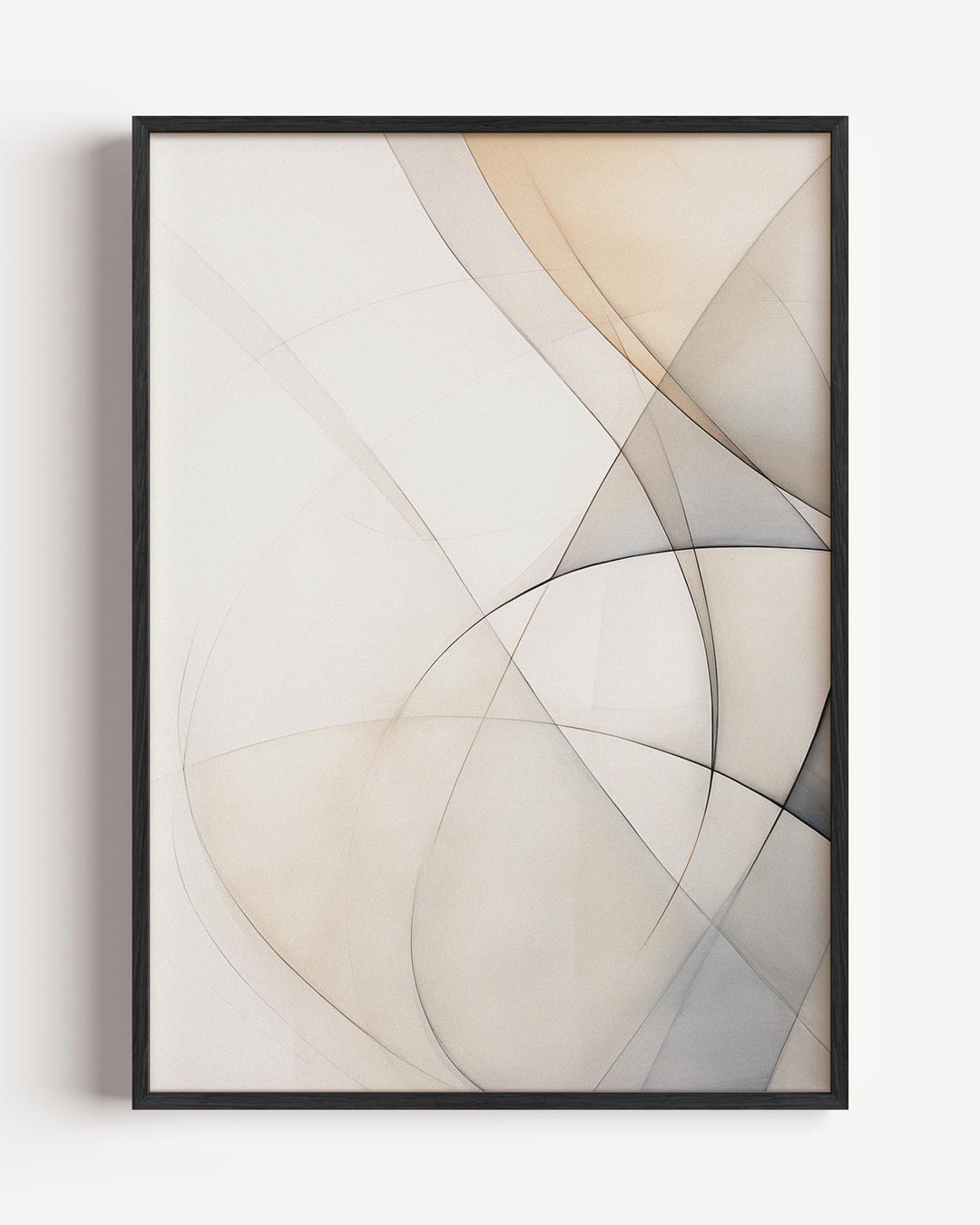 Minimalistische abstracte lijnen – elegante portret poster als wanddecoratie