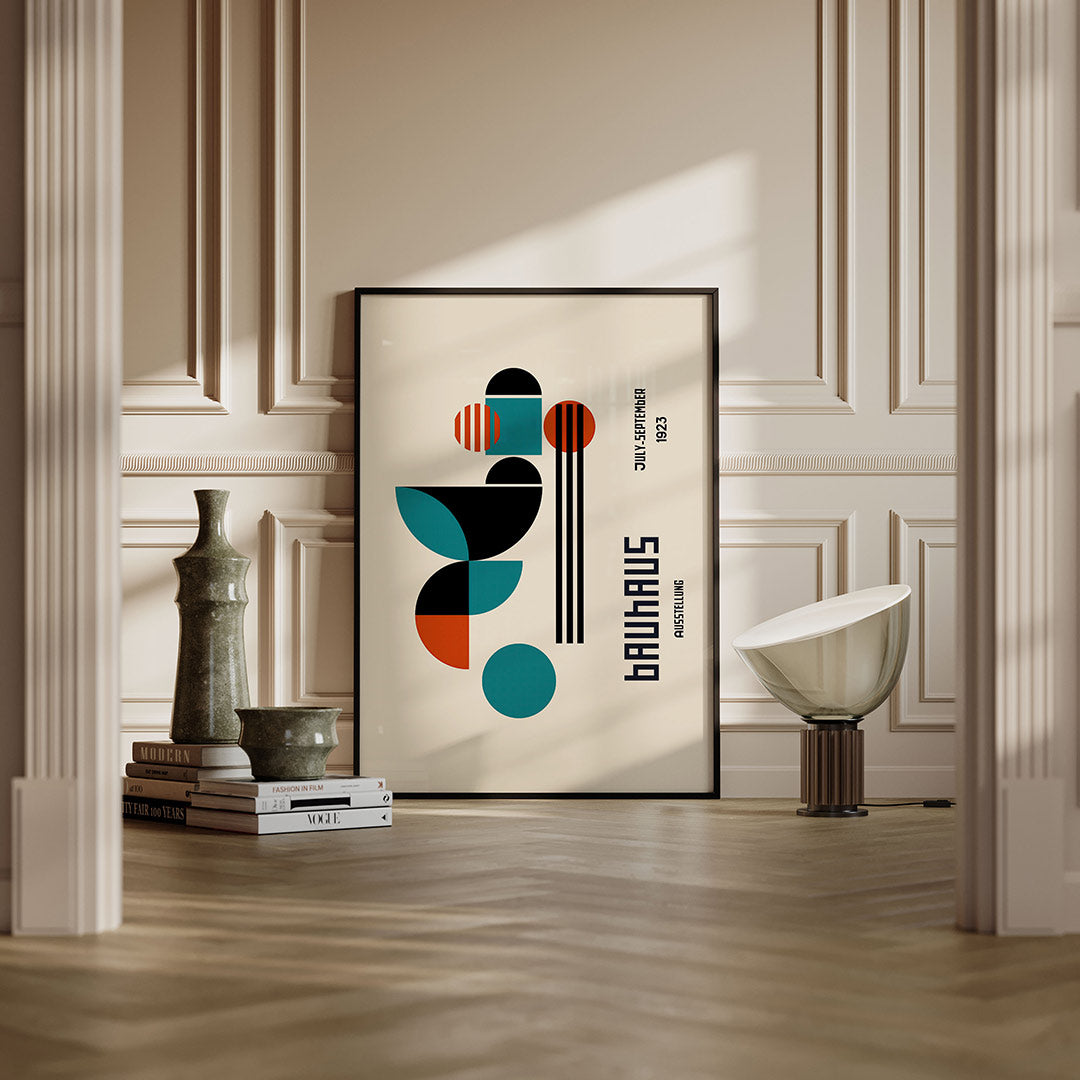 Vorm en balans – moderne Bauhaus wandkunst als poster