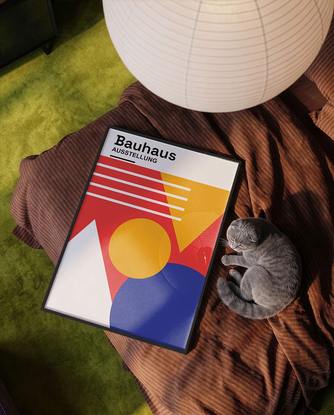 Vormen en vlakkenspel – moderne Bauhaus wandkunst als poster