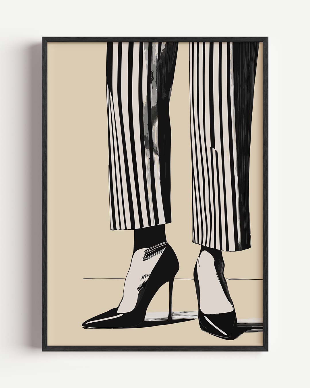 Stijlvolle Stiletto Vibes – zomer portret poster als wanddecoratie