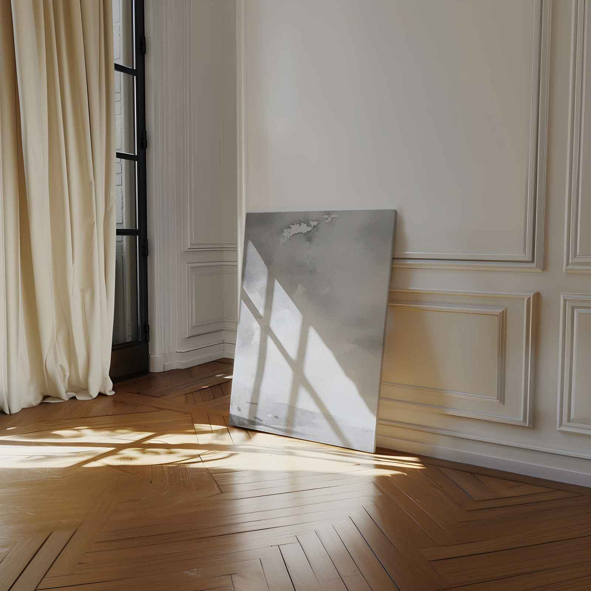 Rustige Hemel - Abstract Landschap – staand kunstwerk voor modern interieur