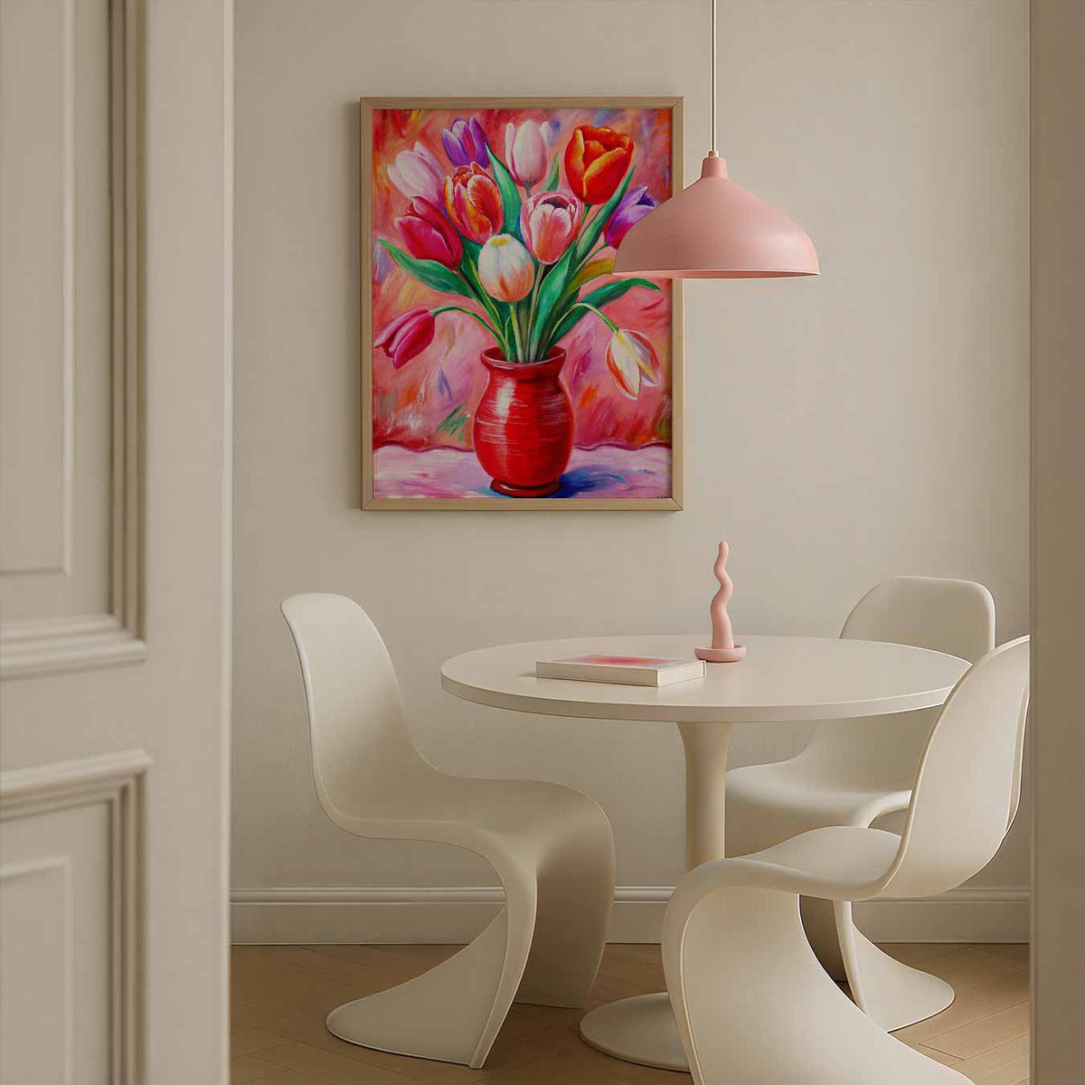 Levendige Tulpenpracht – bloemen poster in staand formaat