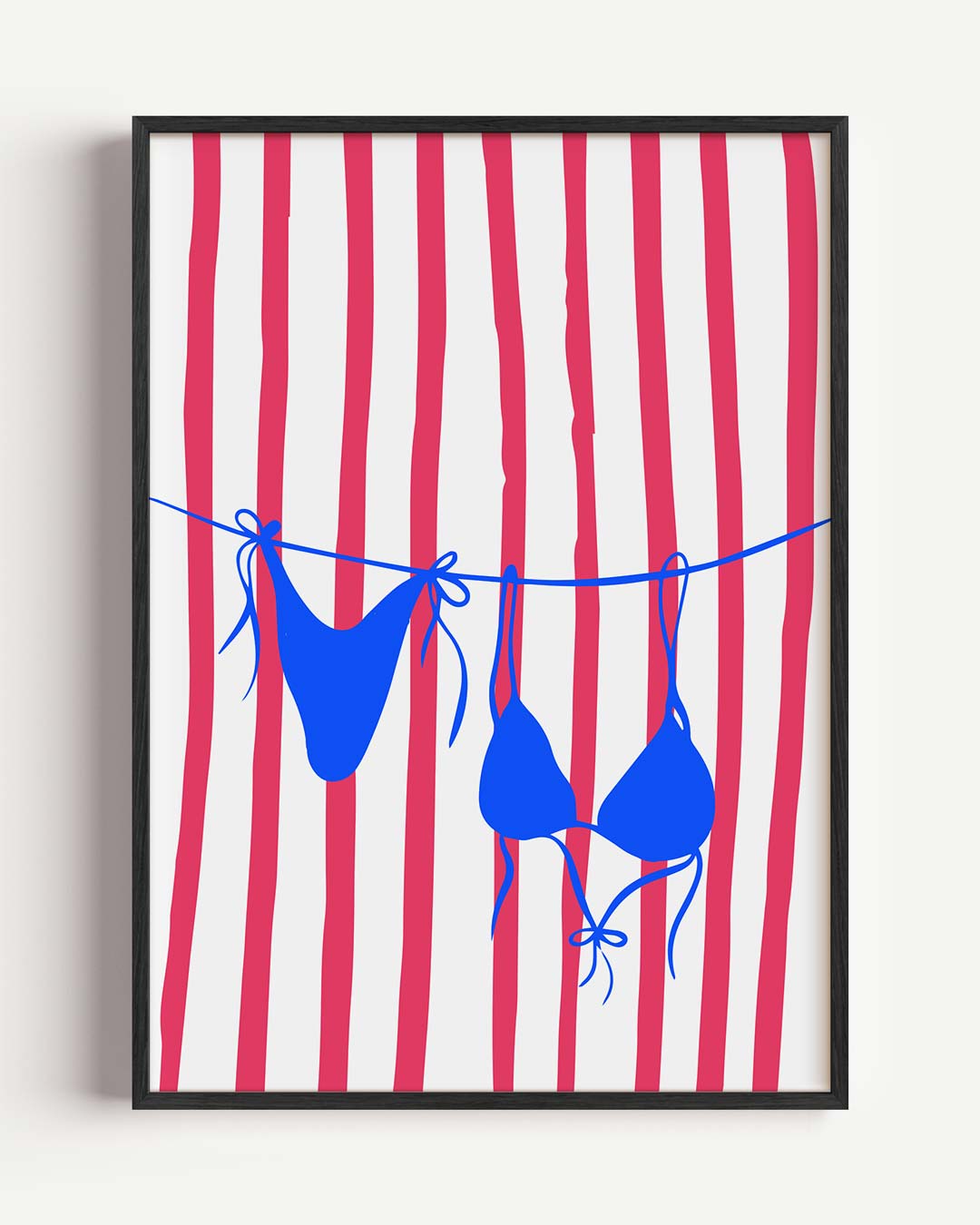 Zomerse Strandvibes – zomer portret poster als wanddecoratie