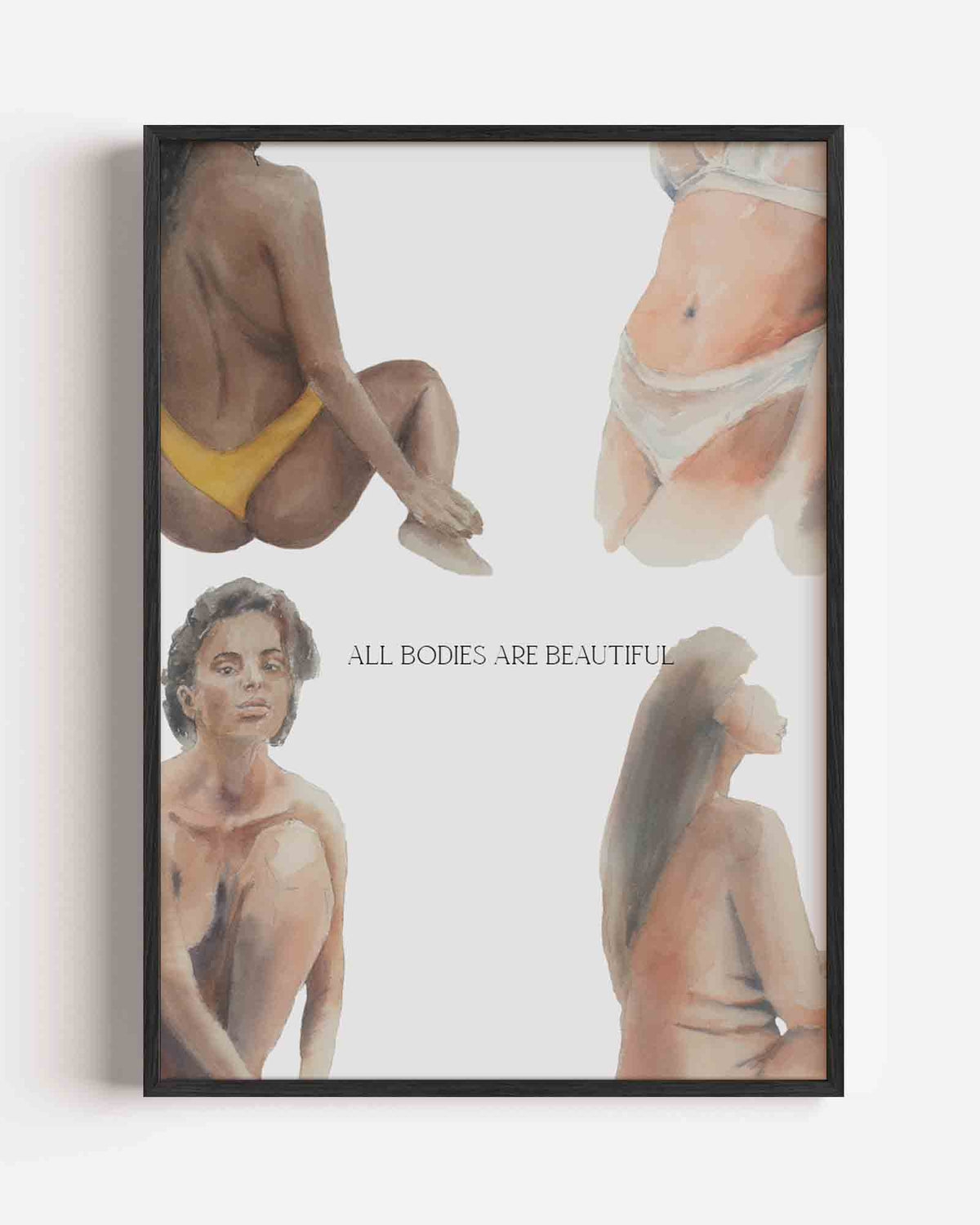 Figuren in badkleding – Élan Féminin portret poster als wanddecoratie