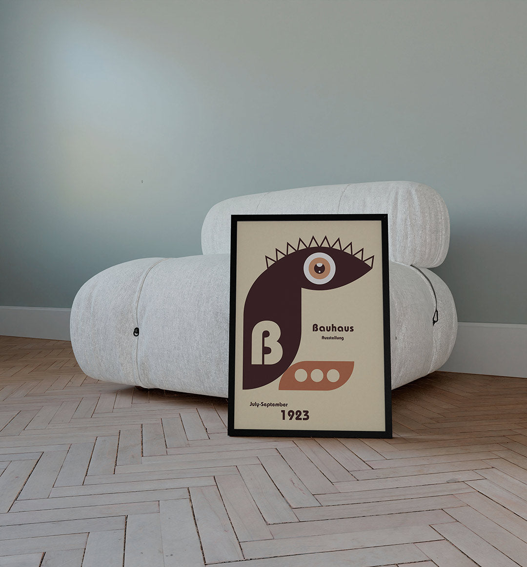 Vorm en balans – staande Bauhaus poster voor aan de muur