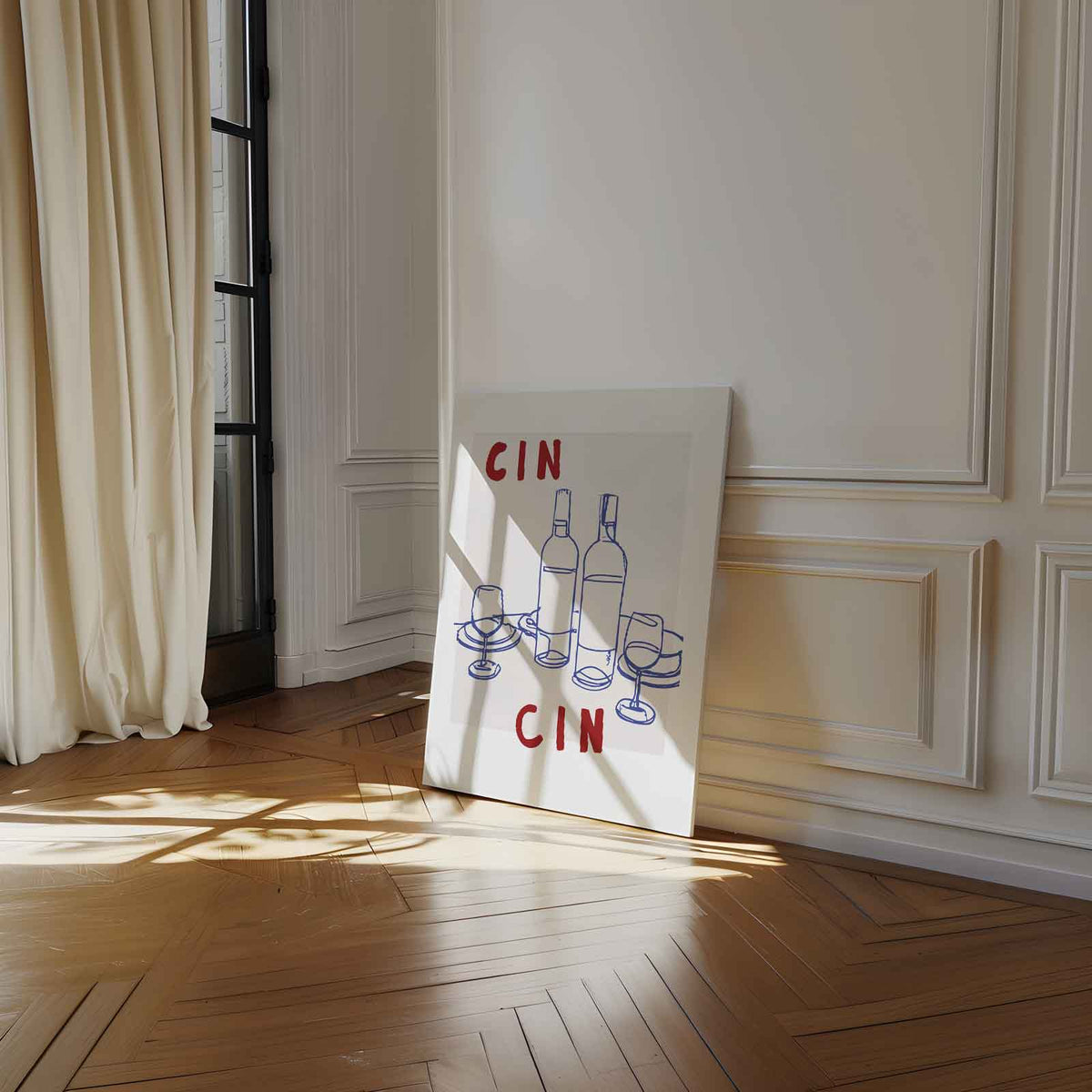 Een Lichter Moment in Lijntjes – staand kunstwerk voor modern interieur