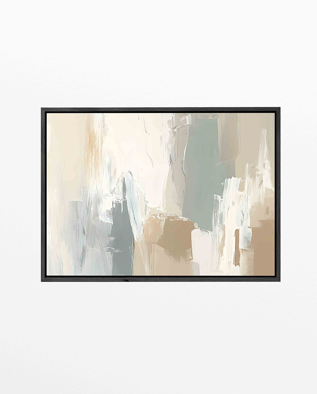 Zachte kleuren compositie – Harmonie – liggend abstract kunstwerk