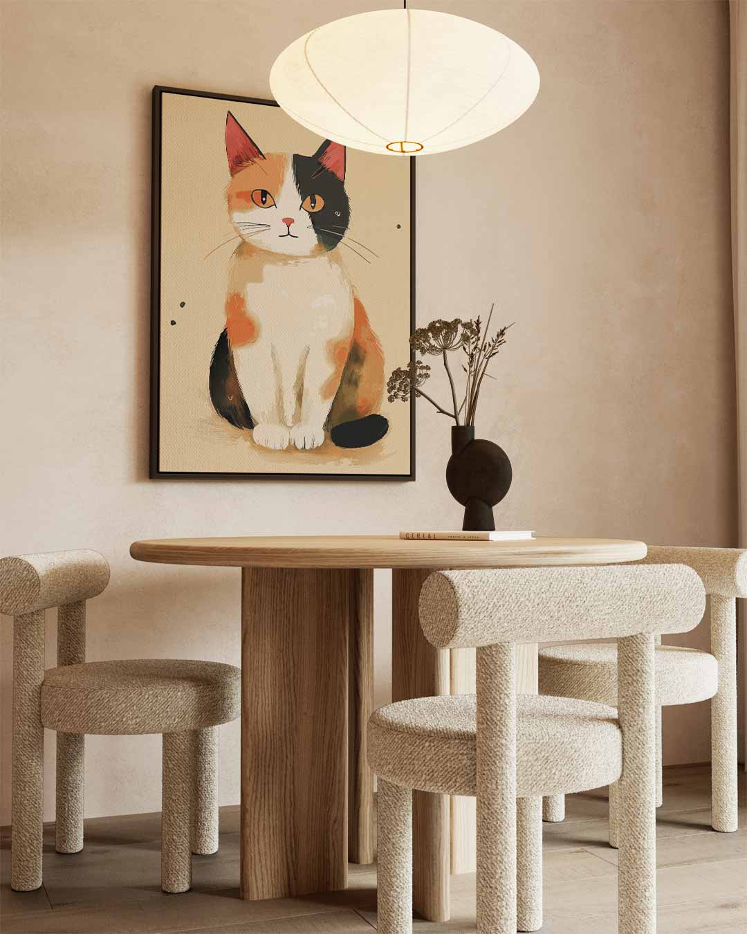 Charmante Kat Kunstwerk – staand kunstwerk voor modern interieur