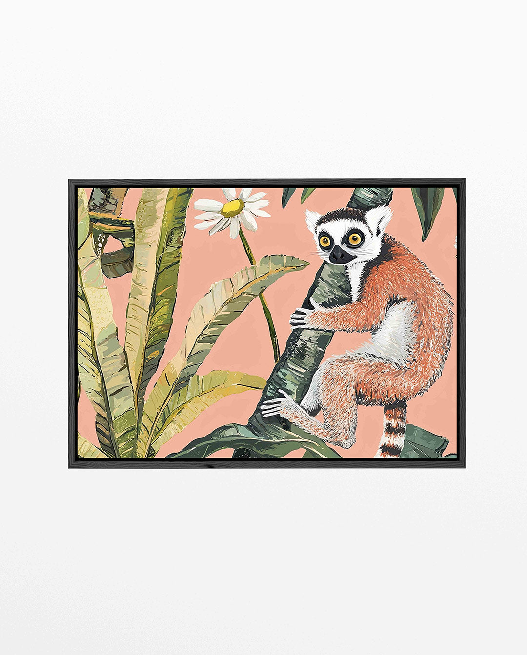 Dierlijke jungle illustratie – Illustratie – liggend jungle kunstwerk