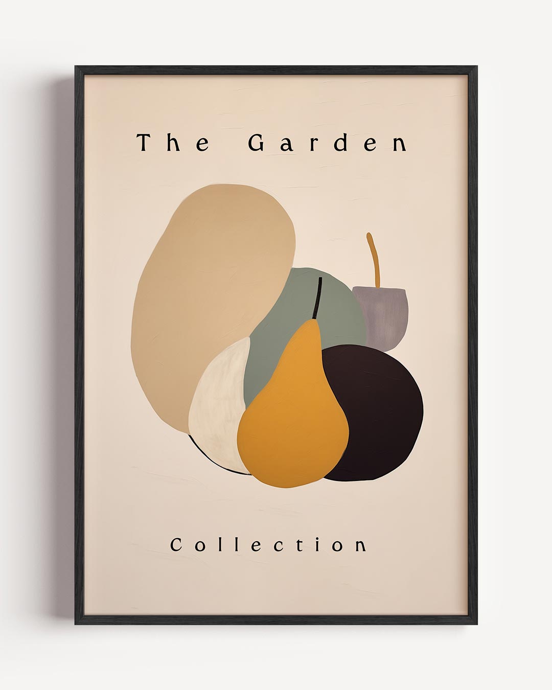 Abstracte Fruitvormen – botanische portret poster als wanddecoratie
