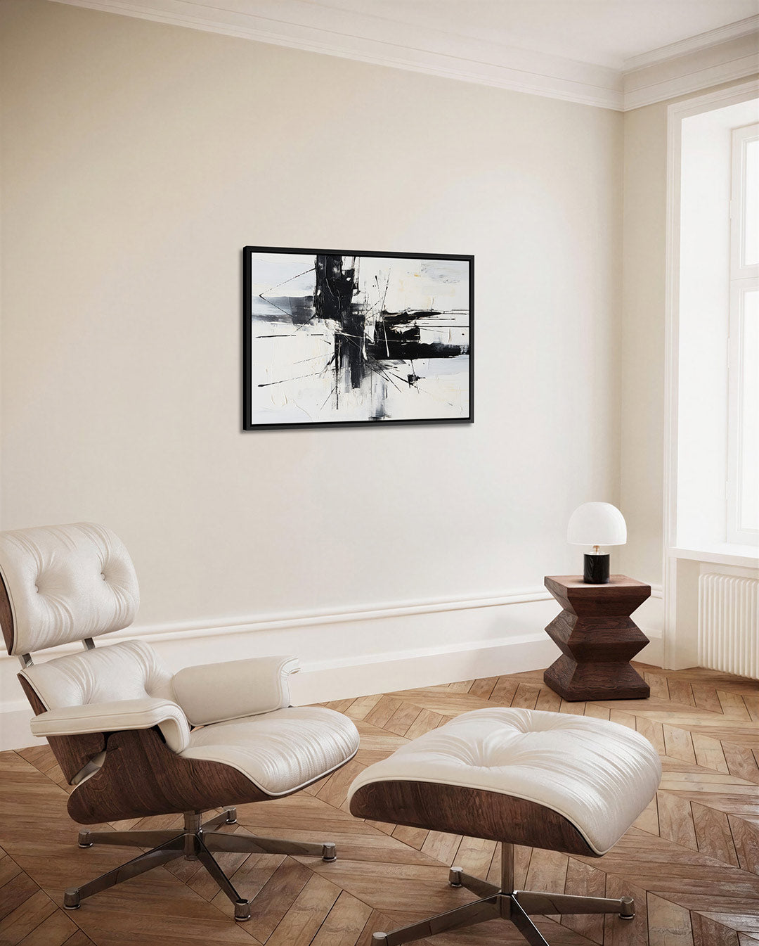 Dynamische lijnen – Abstract kunstwerk – alternatieve weergave van het kunstwerk