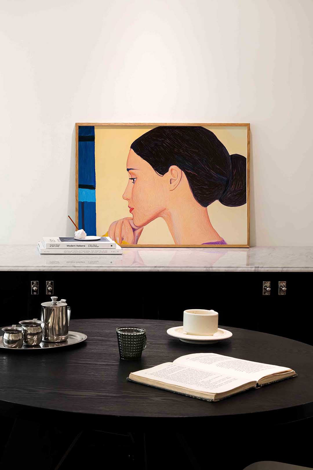 Vrouwelijk profiel – portret poster in liggend formaat
