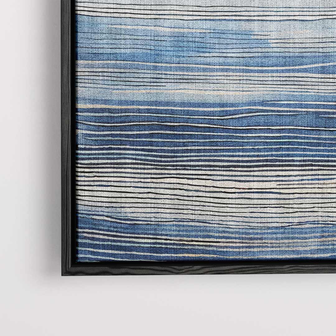 Rustgevende Golfstrepen – dibond kunstwerk als wanddecoratie