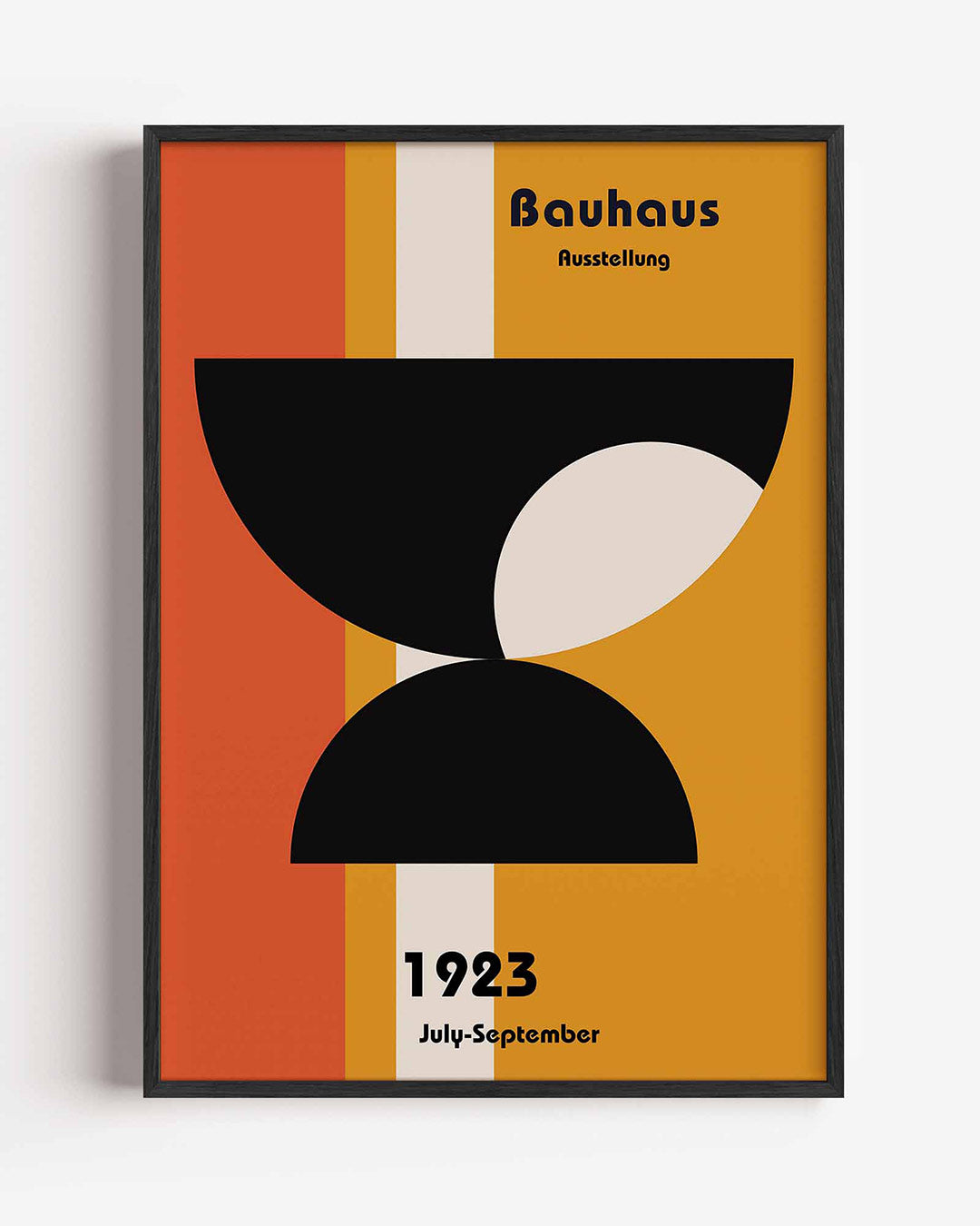 Vorm en balans – staande Bauhaus poster als wanddecoratie