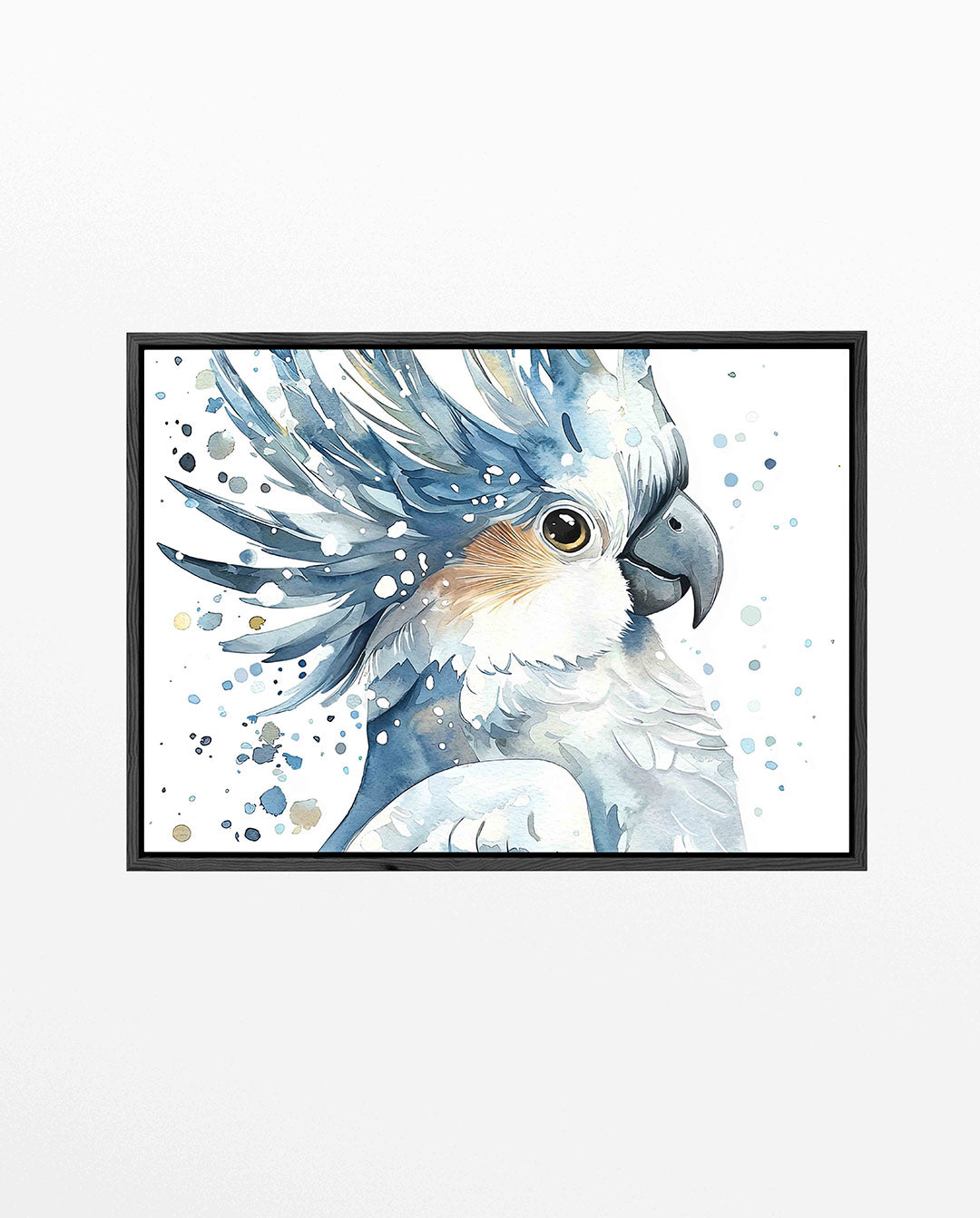 Vogel in blauwtinten – liggend dieren kunstwerk