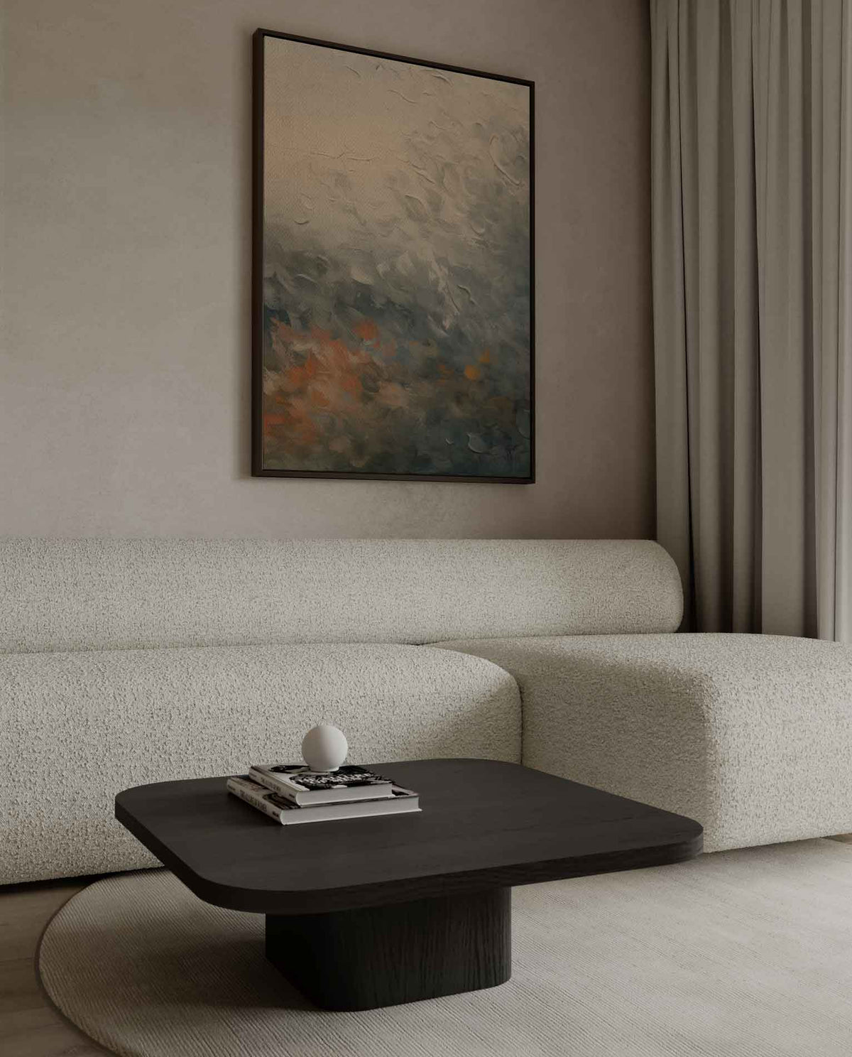 Kleurrijke Zonsopgang in Abstractie – canvas kunstwerk als wanddecoratie