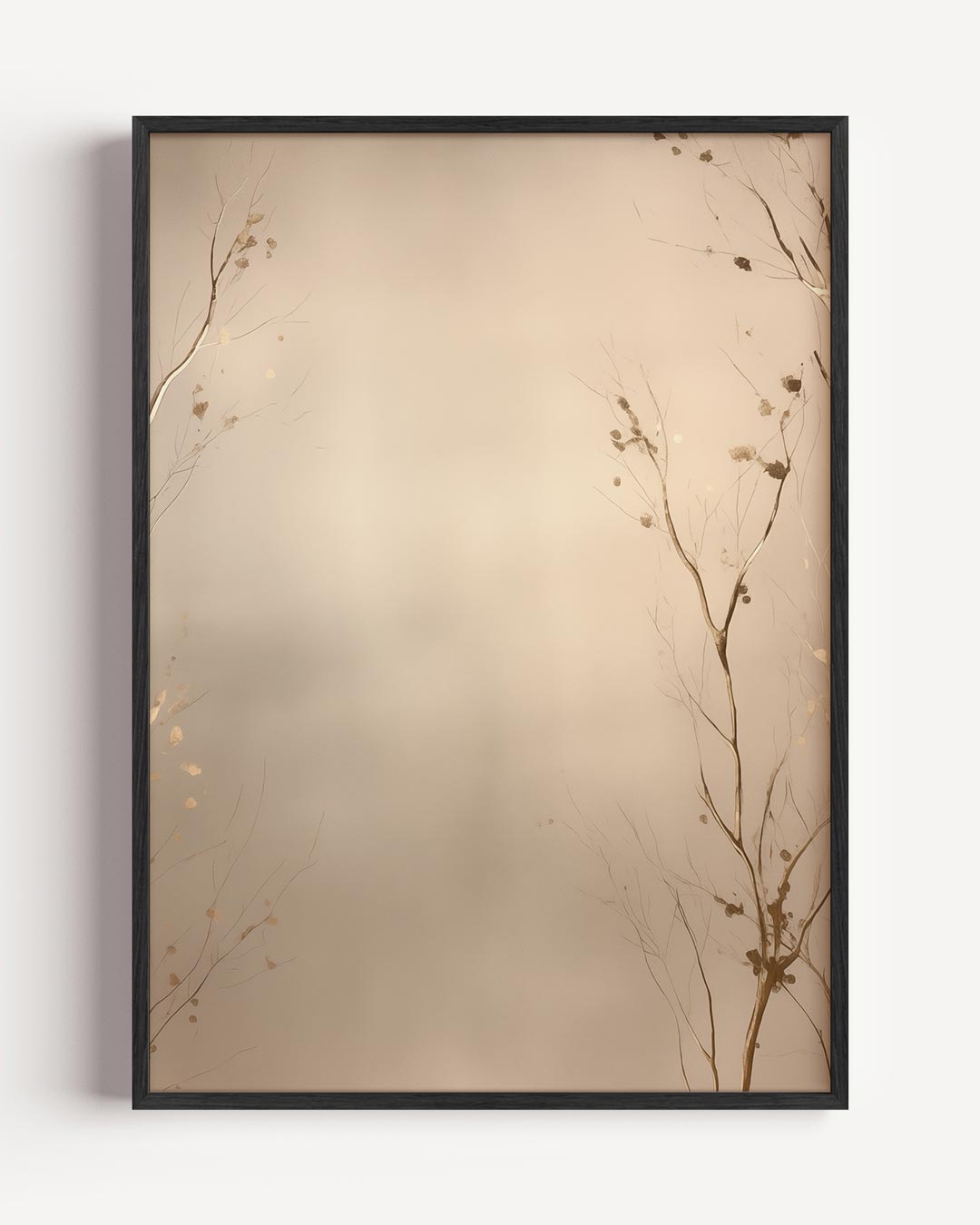 Minimalistische takken – elegante portret poster als wanddecoratie