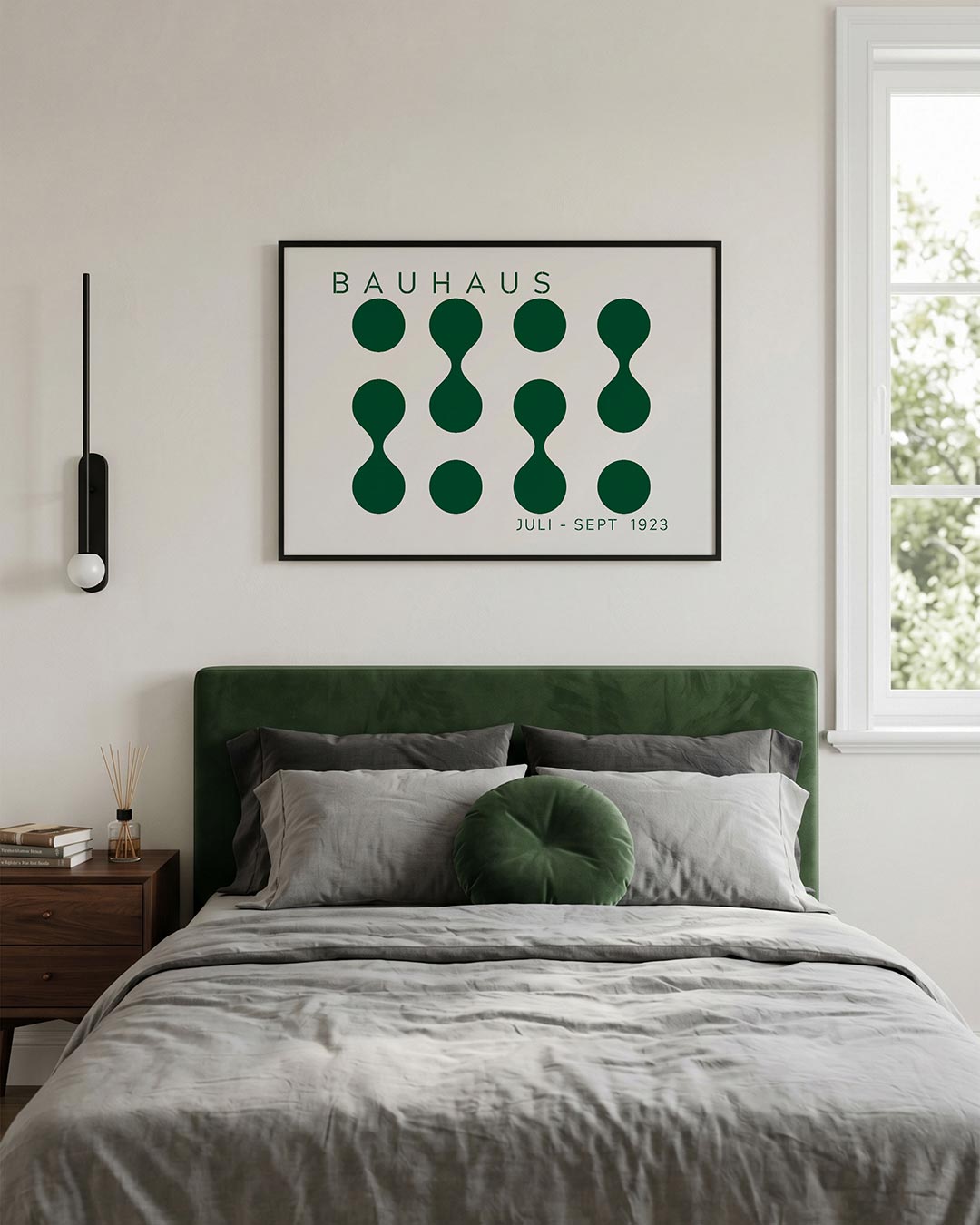 Vorm en ritme – liggende Bauhaus poster voor aan de muur