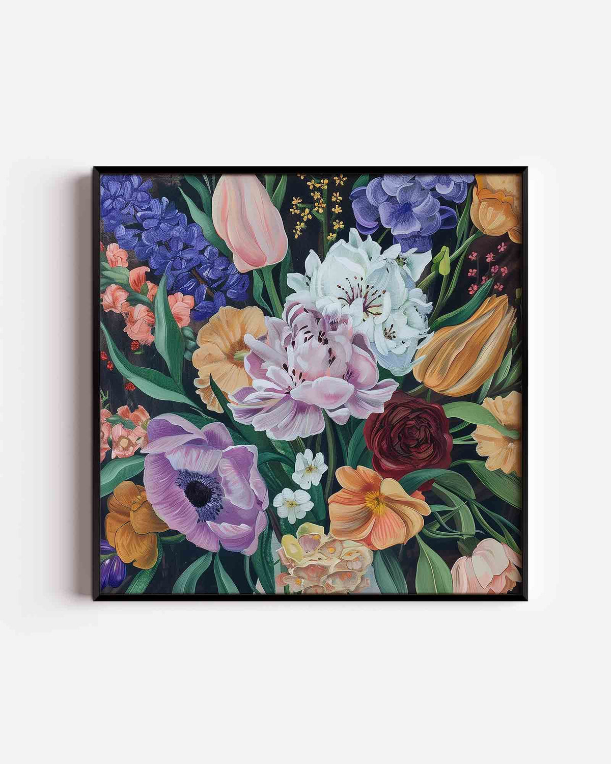Bloemenpracht – bloemen vierkante poster als wanddecoratie